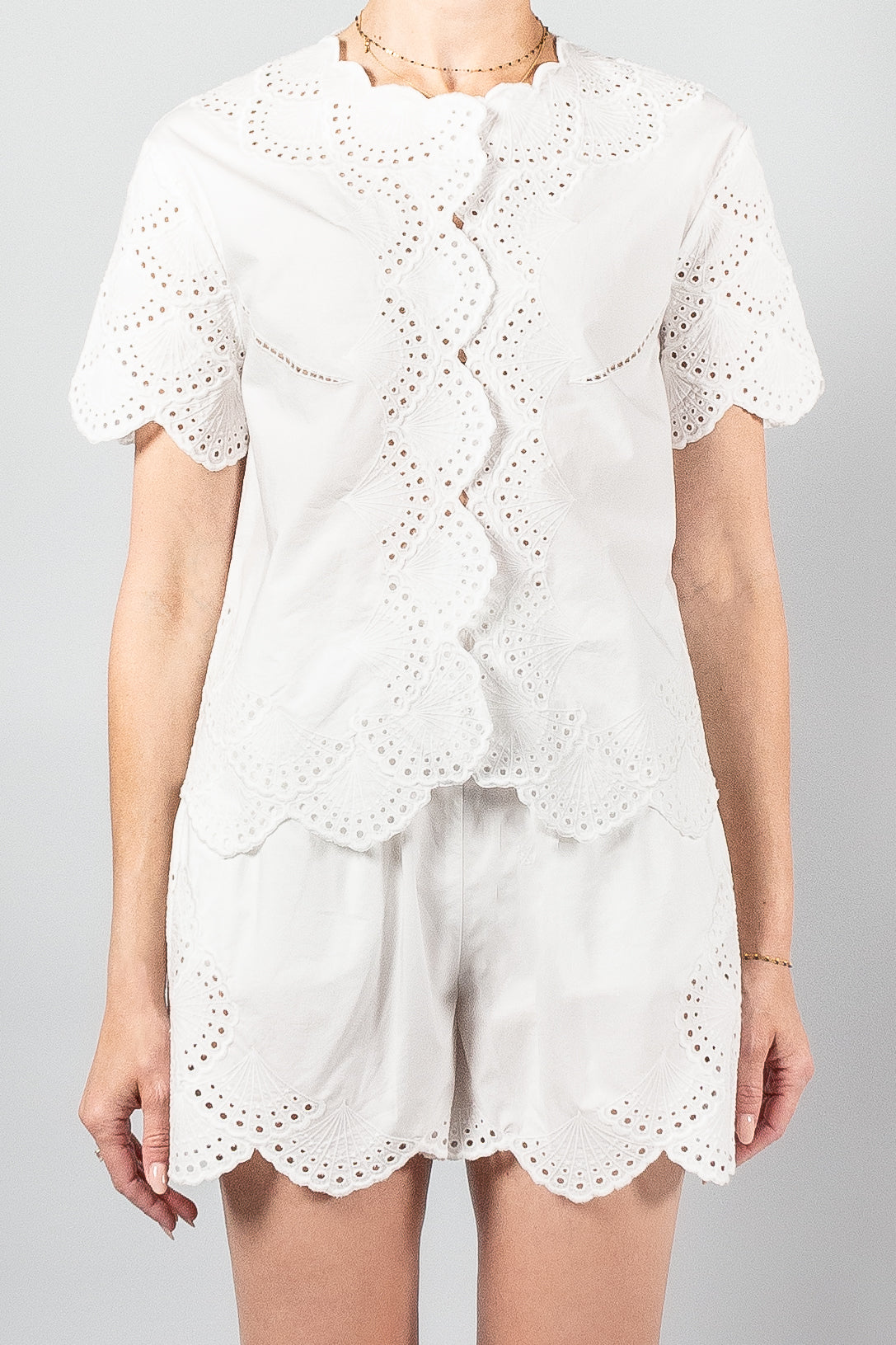 Loulou Studio Elly Short Sleeve Top-Tops-Misch-Boutique-Vancouver-Canada-misch.ca