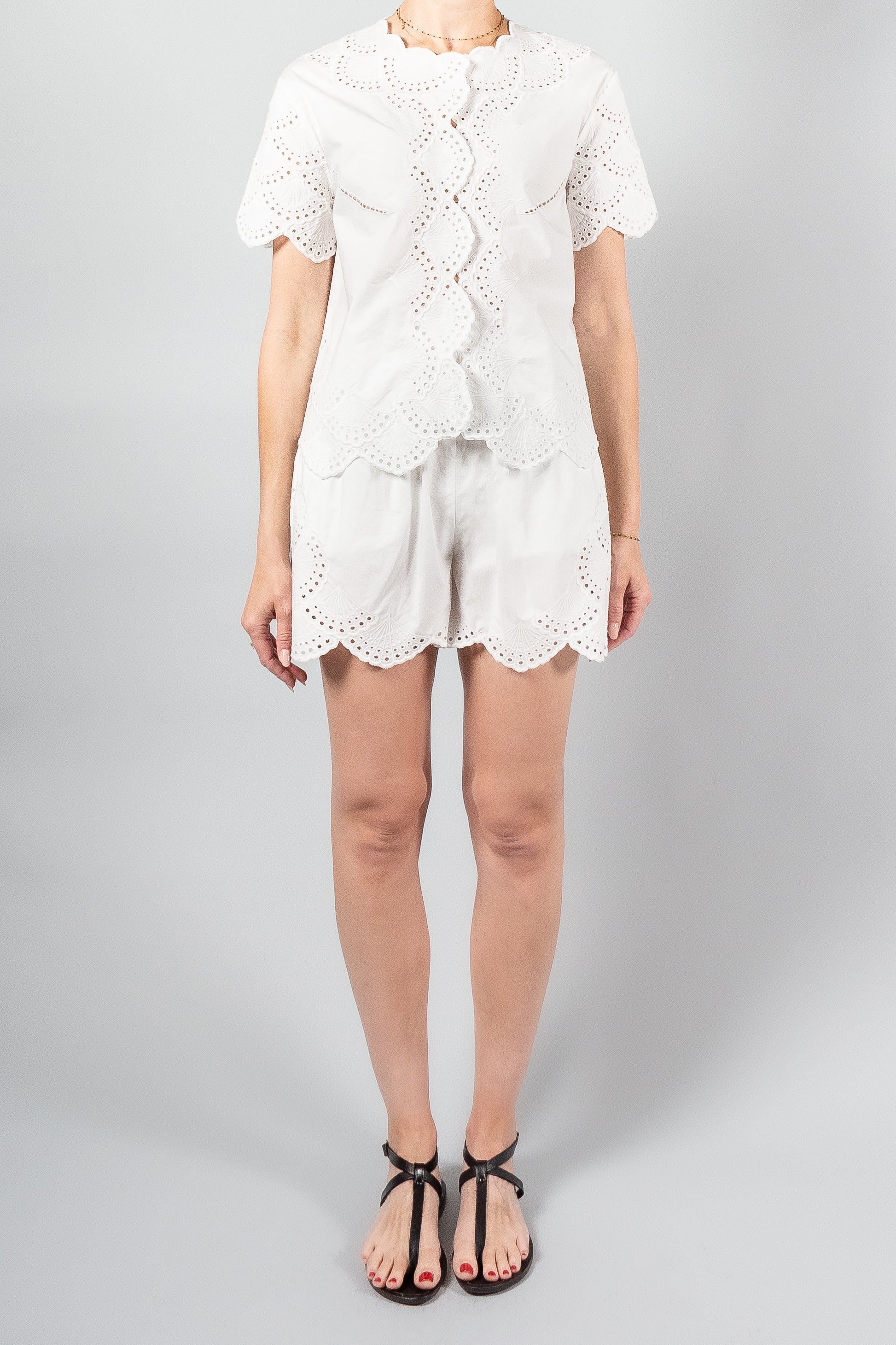 Loulou Studio Elly Short Sleeve Top-Tops-Misch-Boutique-Vancouver-Canada-misch.ca