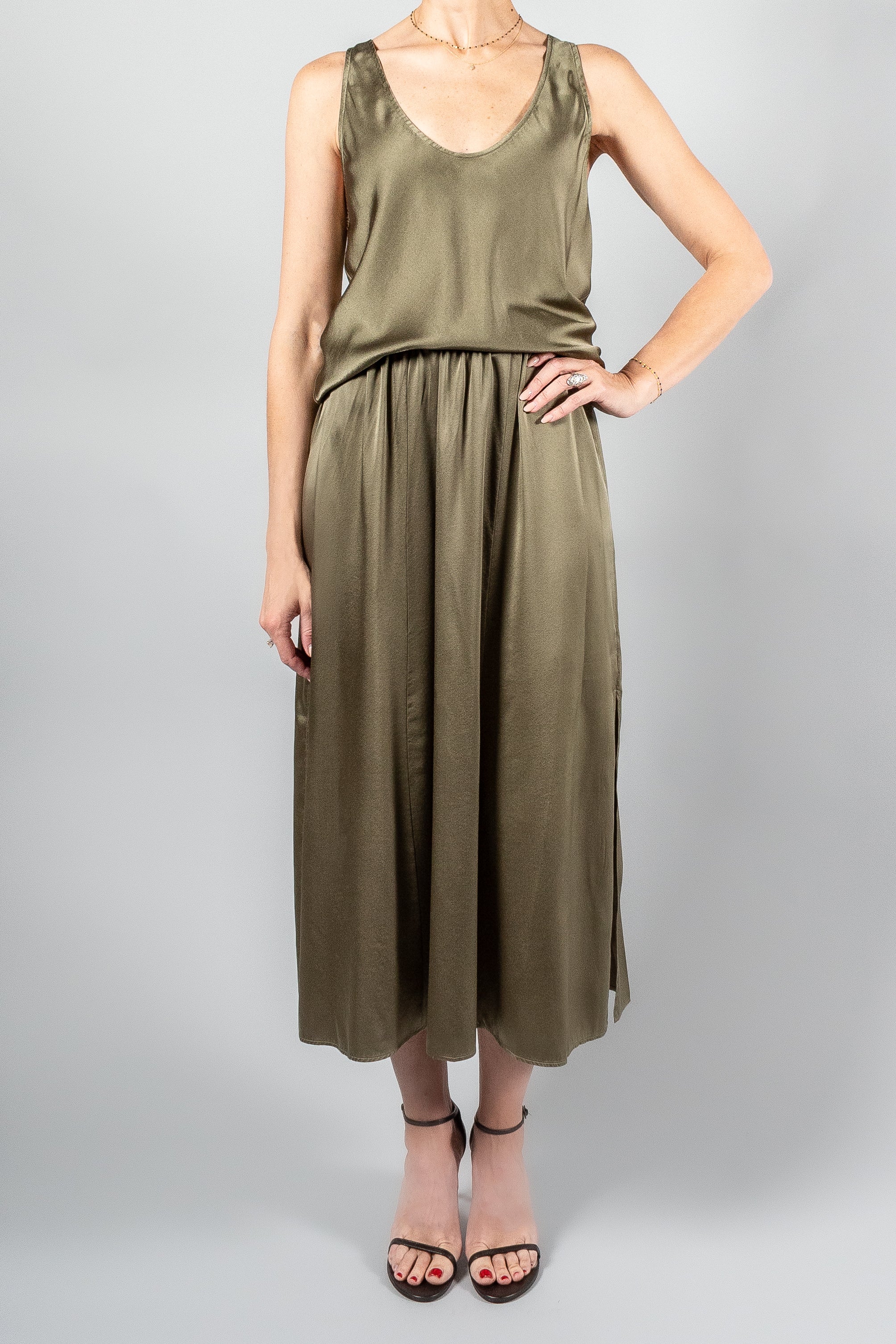 Forte Forte Stretch Silk/Satin Skirt-Skirts-Misch-Boutique-Vancouver-Canada-misch.ca