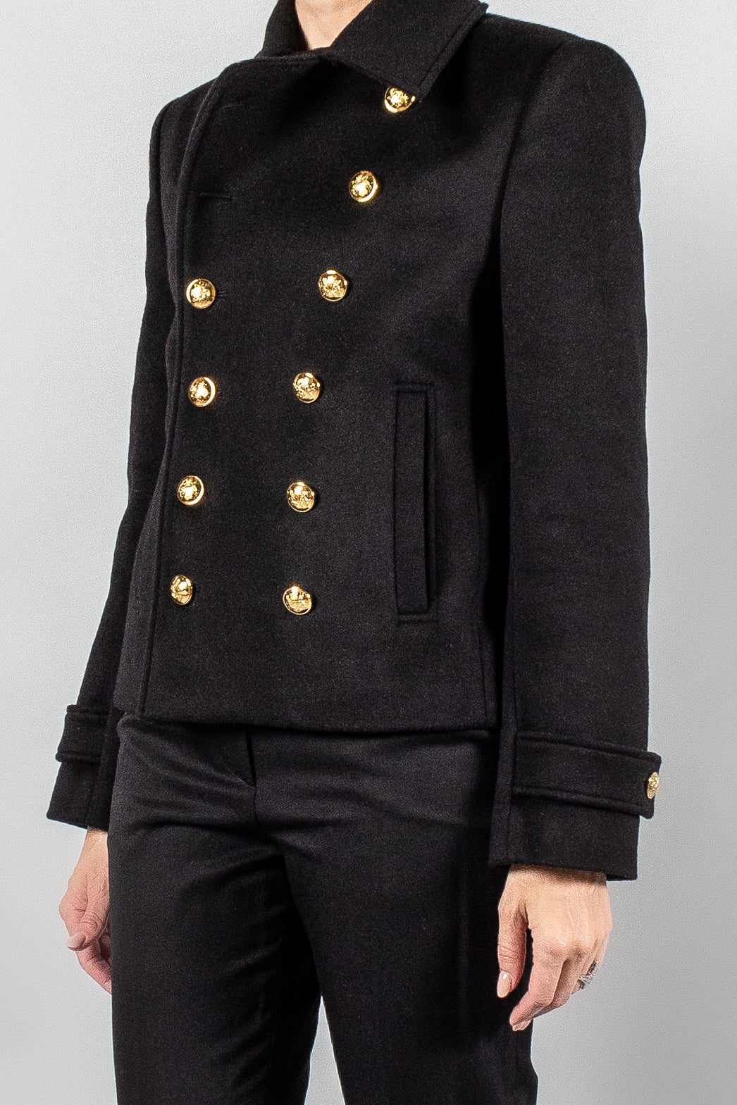 Nili Lotan Ornella Cropped Peacoat-Jackets and Blazers-Misch-Boutique-Vancouver-Canada-misch.ca