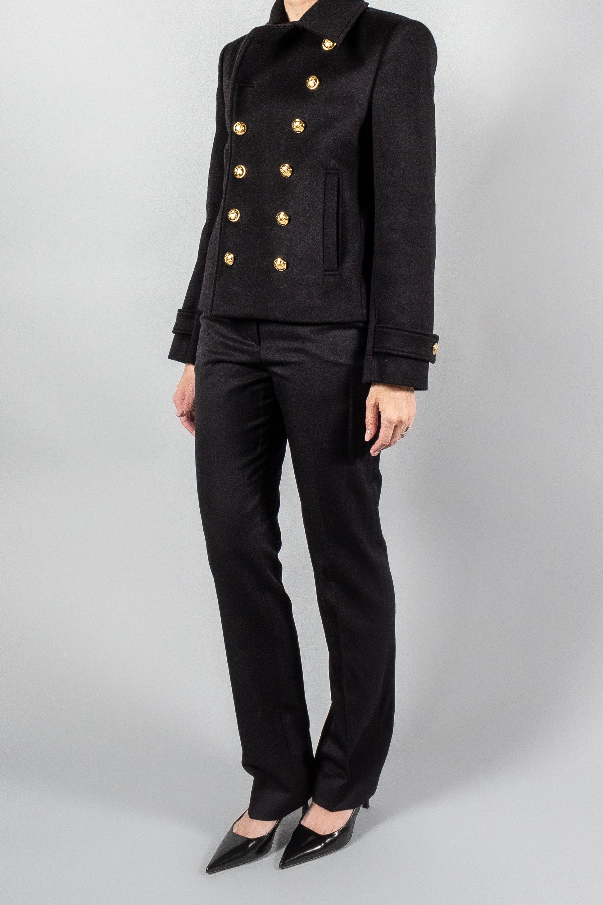 Nili Lotan Ornella Cropped Peacoat-Jackets and Blazers-Misch-Boutique-Vancouver-Canada-misch.ca