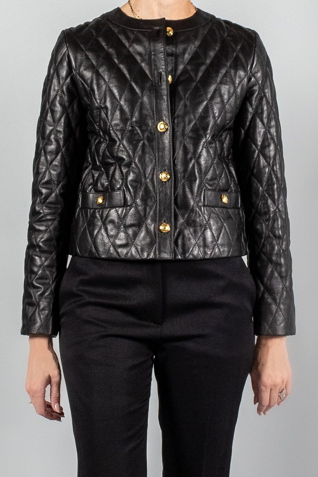 Nili Lotan Amy Quilted Leather Jacket-Jackets and Blazers-Misch-Boutique-Vancouver-Canada-misch.ca