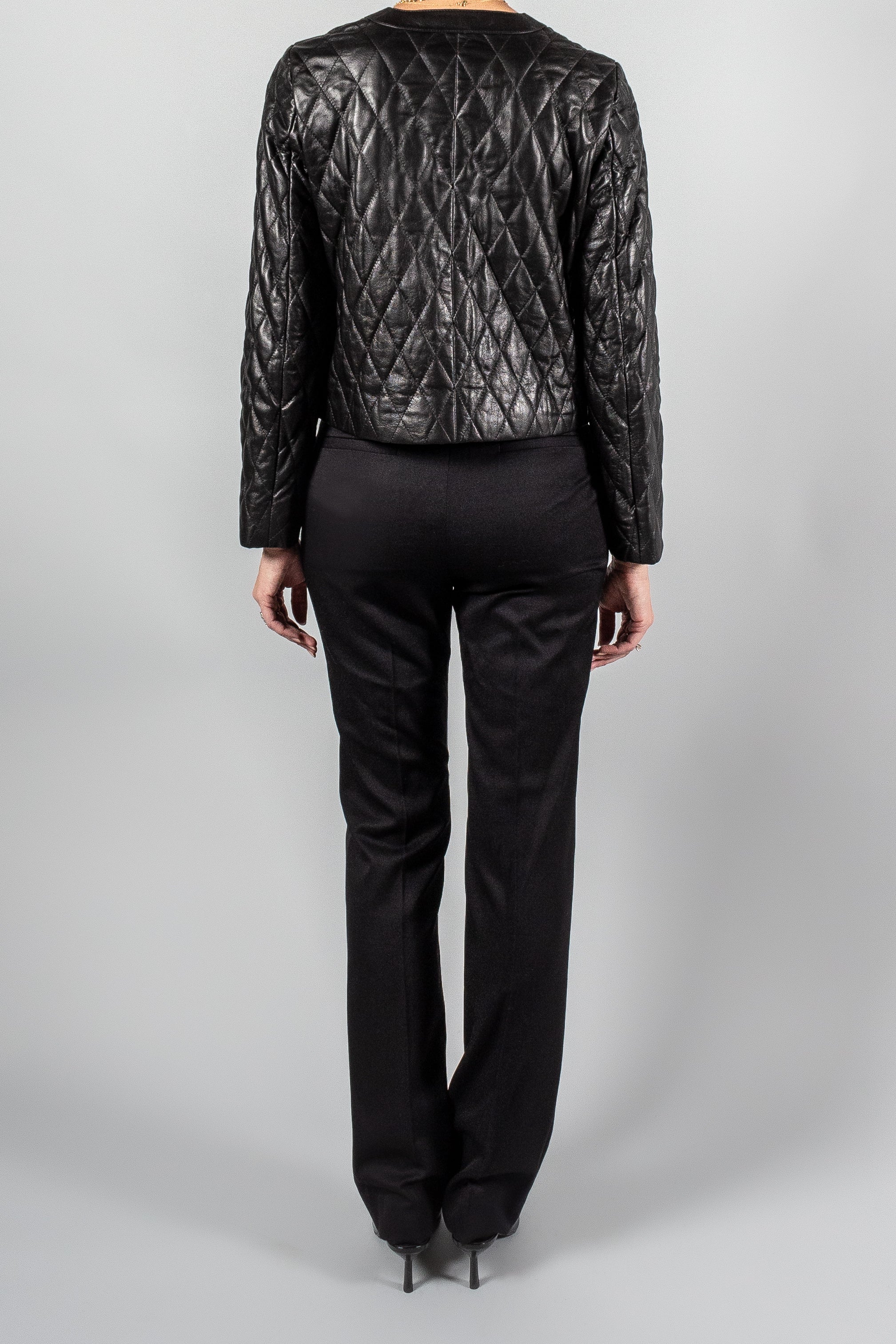 Nili Lotan Amy Quilted Leather Jacket-Jackets and Blazers-Misch-Boutique-Vancouver-Canada-misch.ca