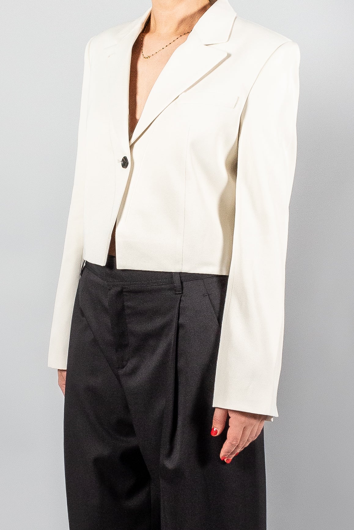 Maria Mcmanus Cropped Blazer-Jackets and Blazers-Misch-Boutique-Vancouver-Canada-misch.ca