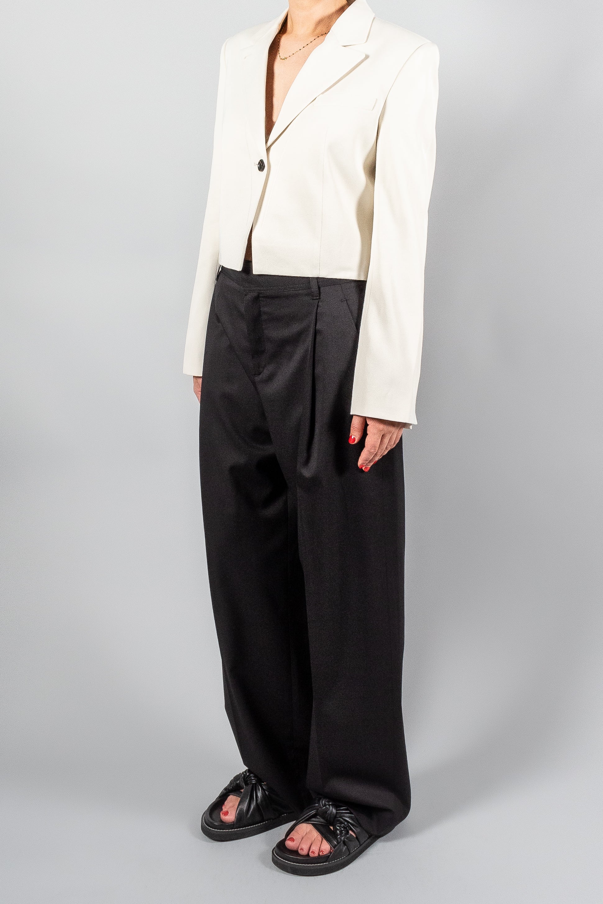 Maria Mcmanus Cropped Blazer-Jackets and Blazers-Misch-Boutique-Vancouver-Canada-misch.ca