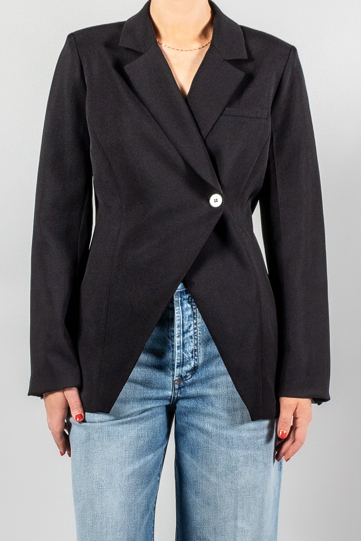 Kallmeyer Thalia Cross Blazer-Jackets and Blazers-Misch-Boutique-Vancouver-Canada-misch.ca