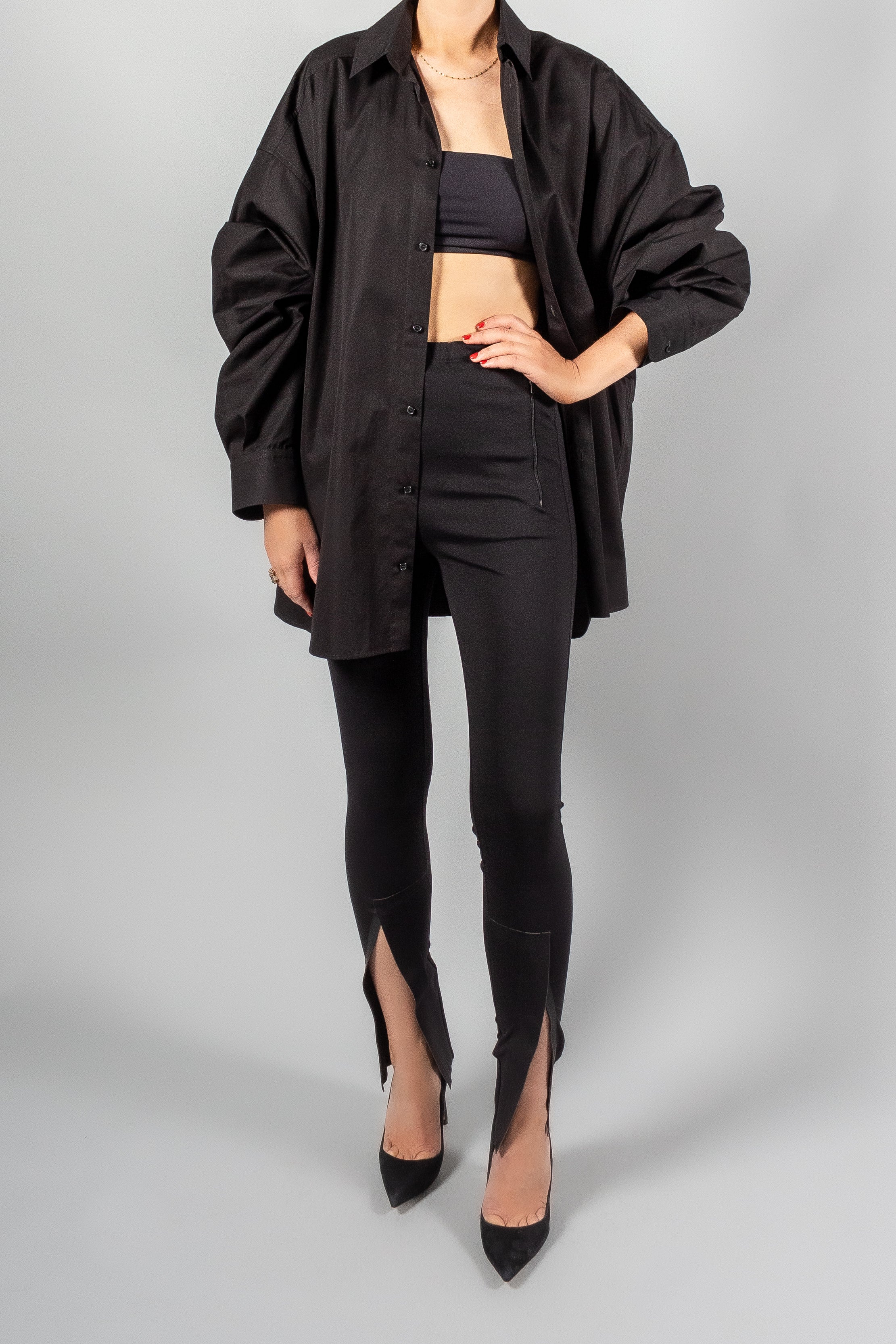 Wardrobe NYC Front Zip Legging-Pants and shorts-Misch-Boutique-Vancouver-Canada-misch.ca