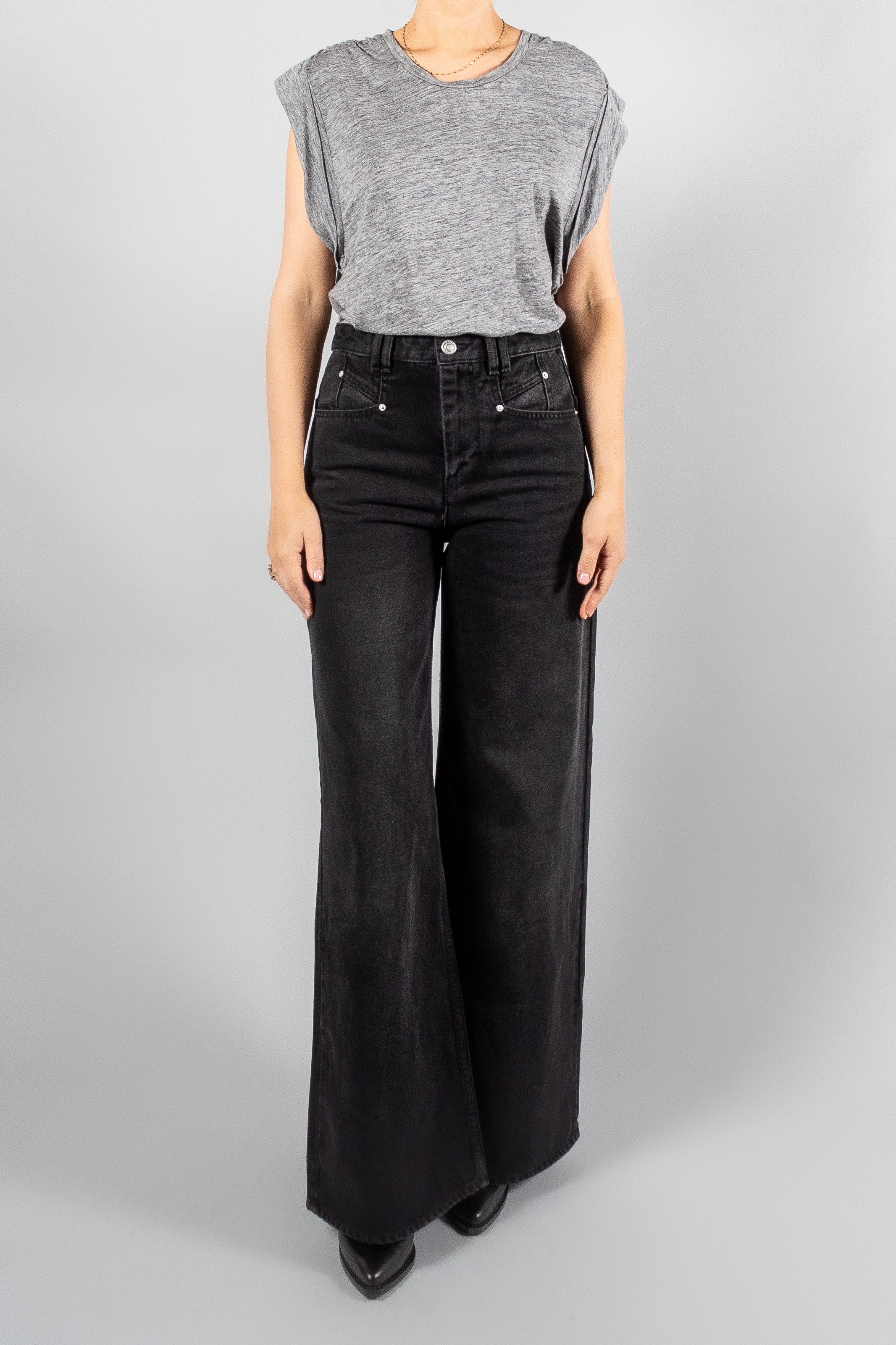 Isabel Marant Lemony Denim-Pants and Shorts-Misch-Boutique-Vancouver-Canada-misch.ca