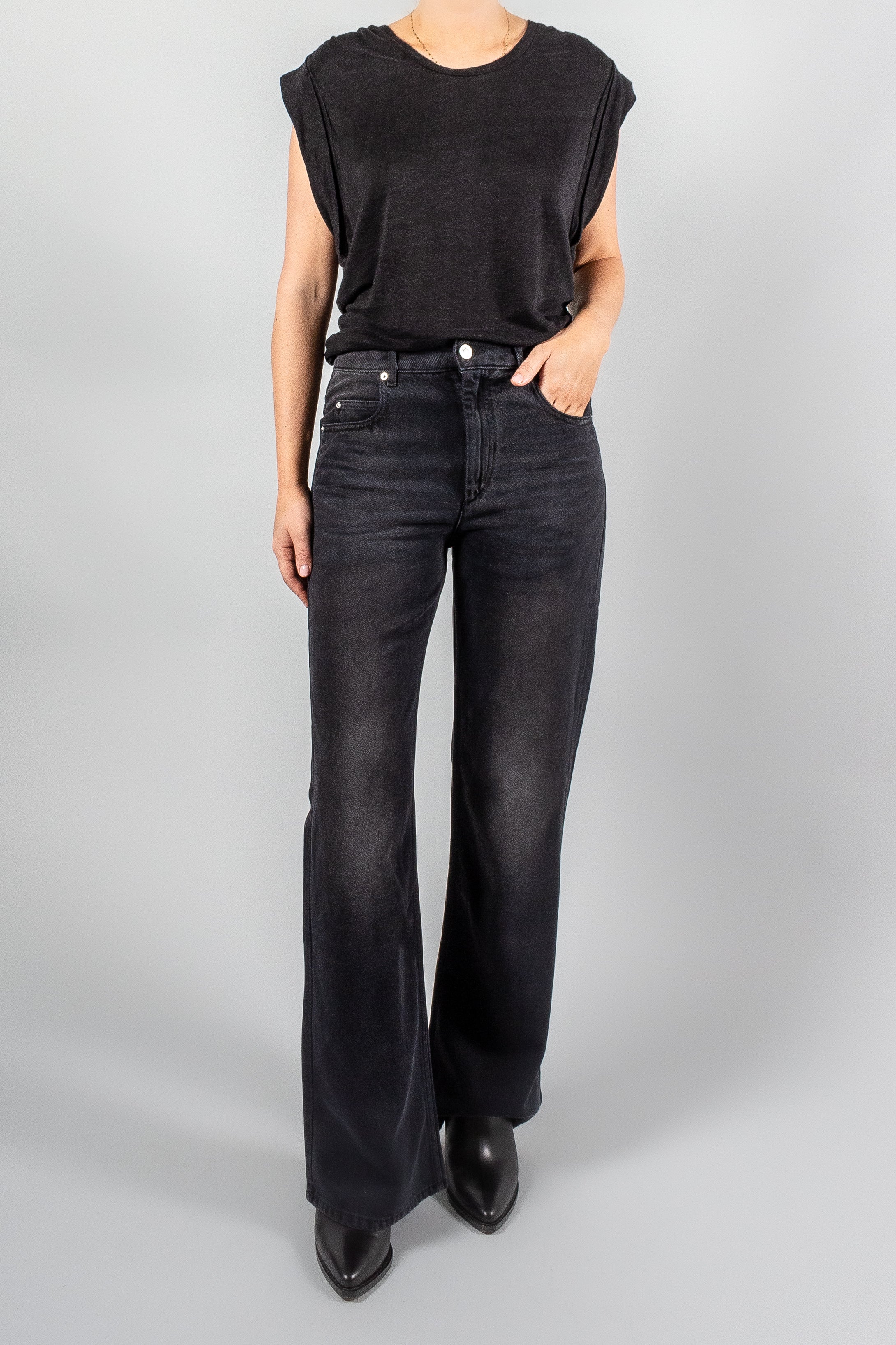 Isabel Marant Belvira Denim-Pants and Shorts-Misch-Boutique-Vancouver-Canada-misch.ca