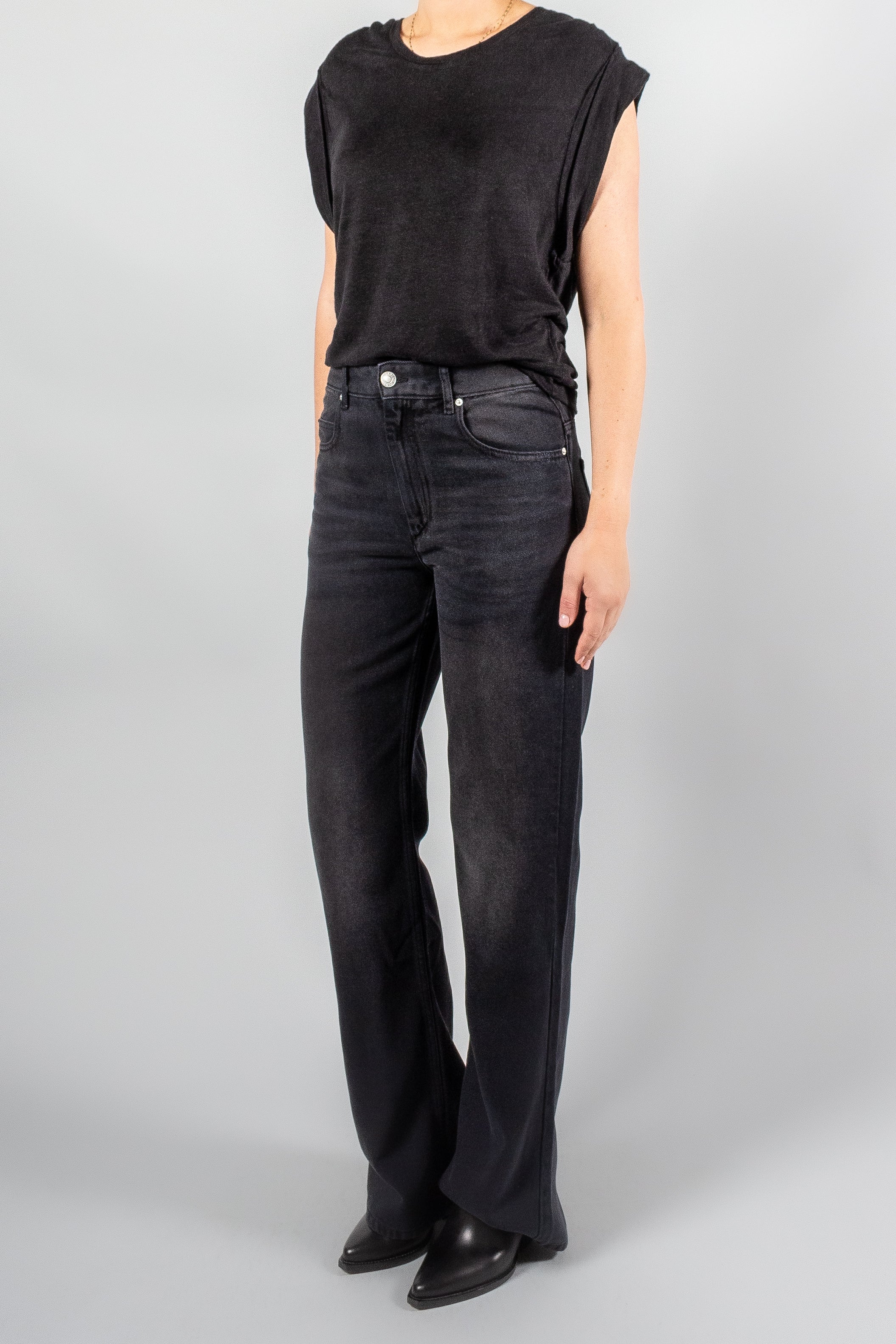 Isabel Marant Belvira Denim-Pants and Shorts-Misch-Boutique-Vancouver-Canada-misch.ca