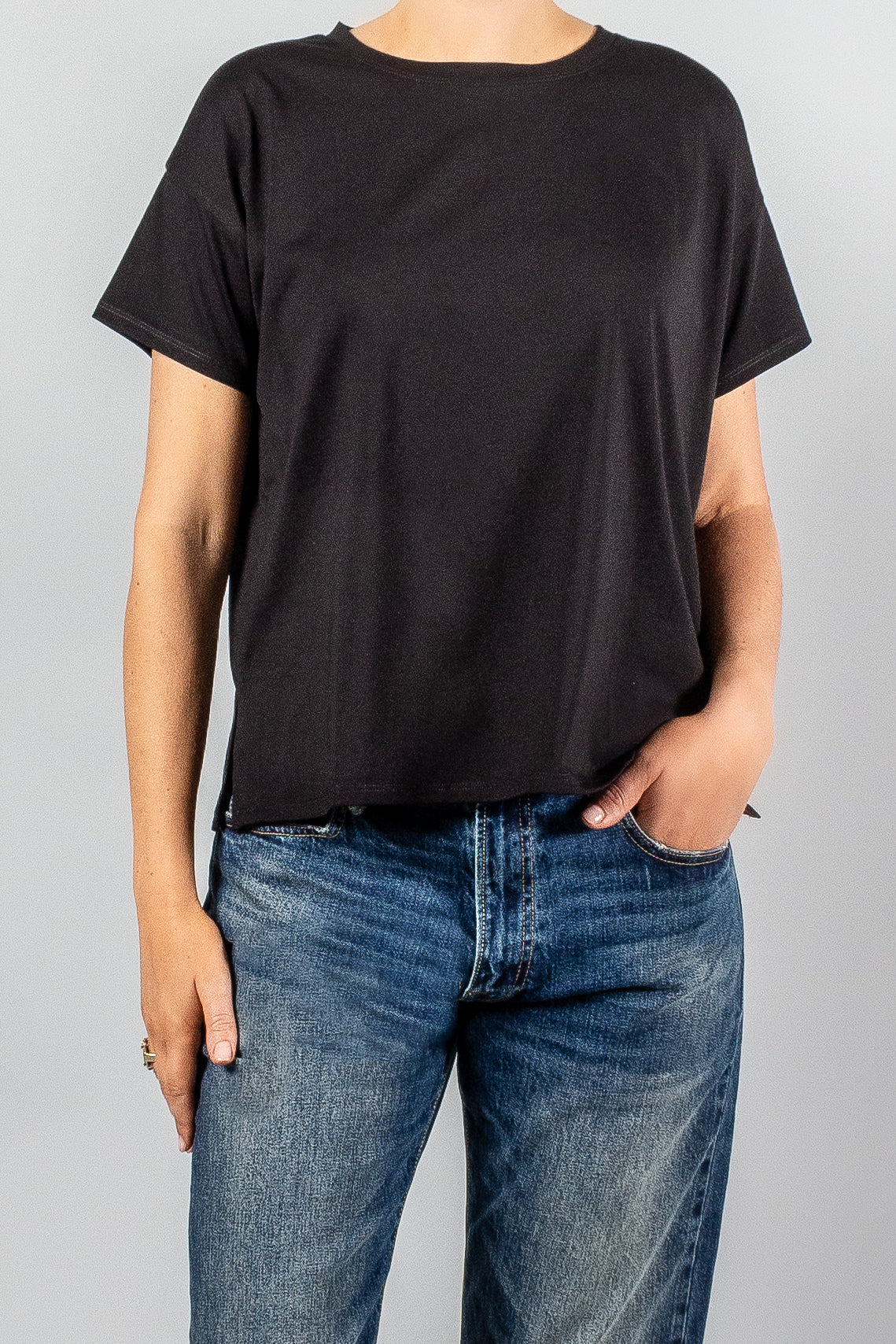 Loulou Studio Basilluzzo Short Sleeved T-Shirt-Tops-Misch-Boutique-Vancouver-Canada-misch.ca