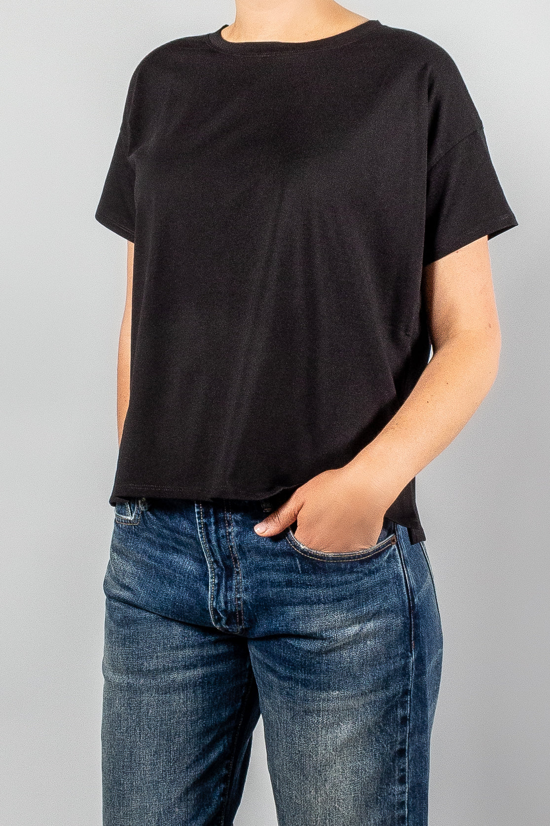 Loulou Studio Basilluzzo Short Sleeved T-Shirt-Tops-Misch-Boutique-Vancouver-Canada-misch.ca