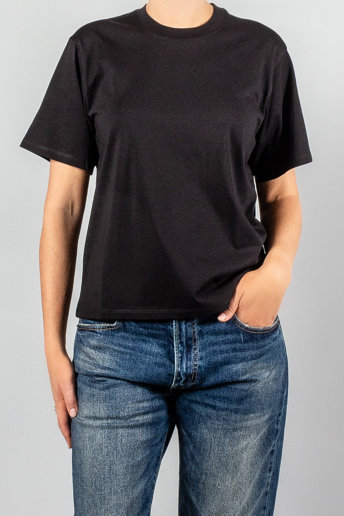 Loulou Studio Telanto Cotton T-Shirt-Tops-Misch-Boutique-Vancouver-Canada-misch.ca