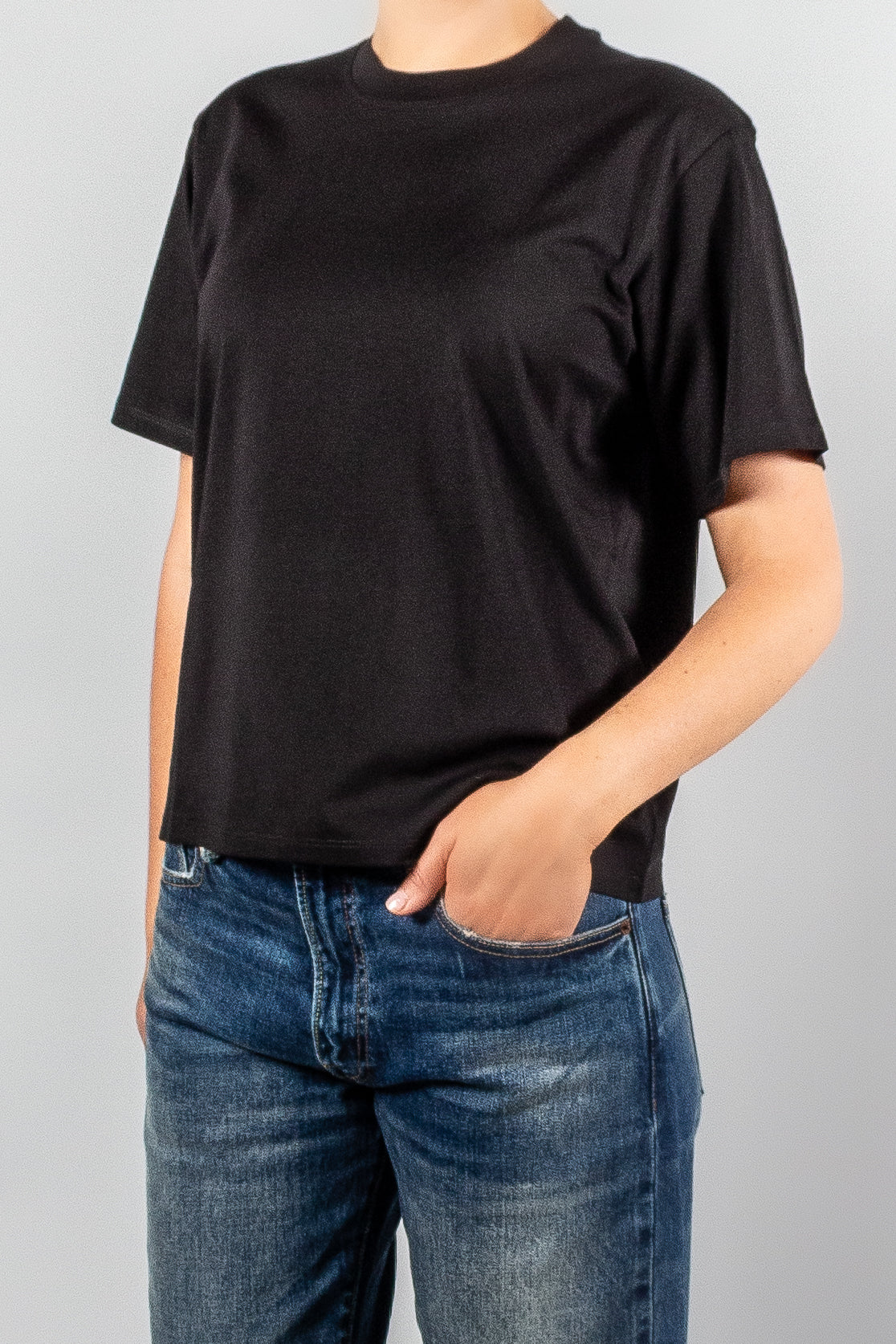 Loulou Studio Telanto Cotton T-Shirt-Tops-Misch-Boutique-Vancouver-Canada-misch.ca