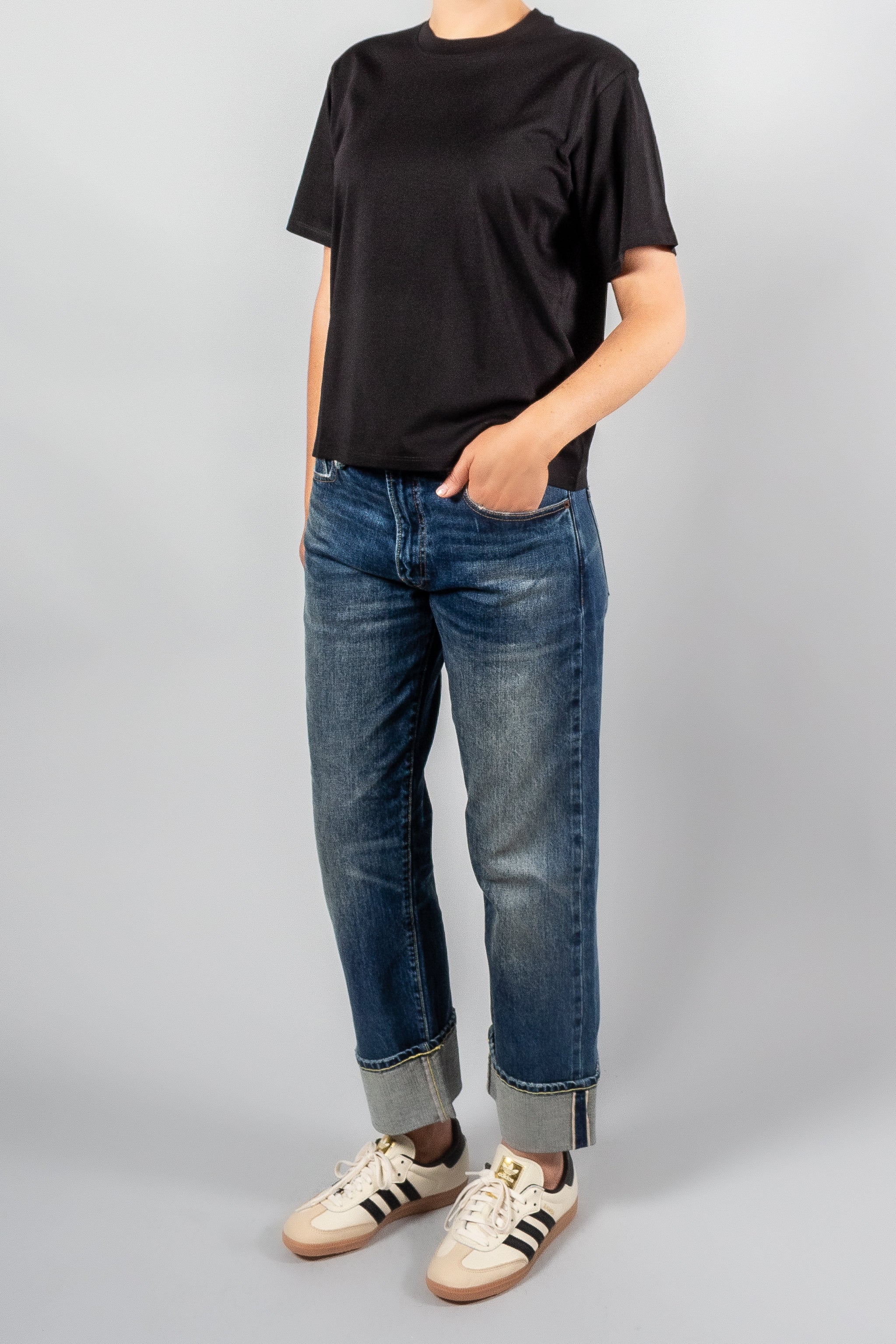 Loulou Studio Telanto Cotton T-Shirt-Tops-Misch-Boutique-Vancouver-Canada-misch.ca