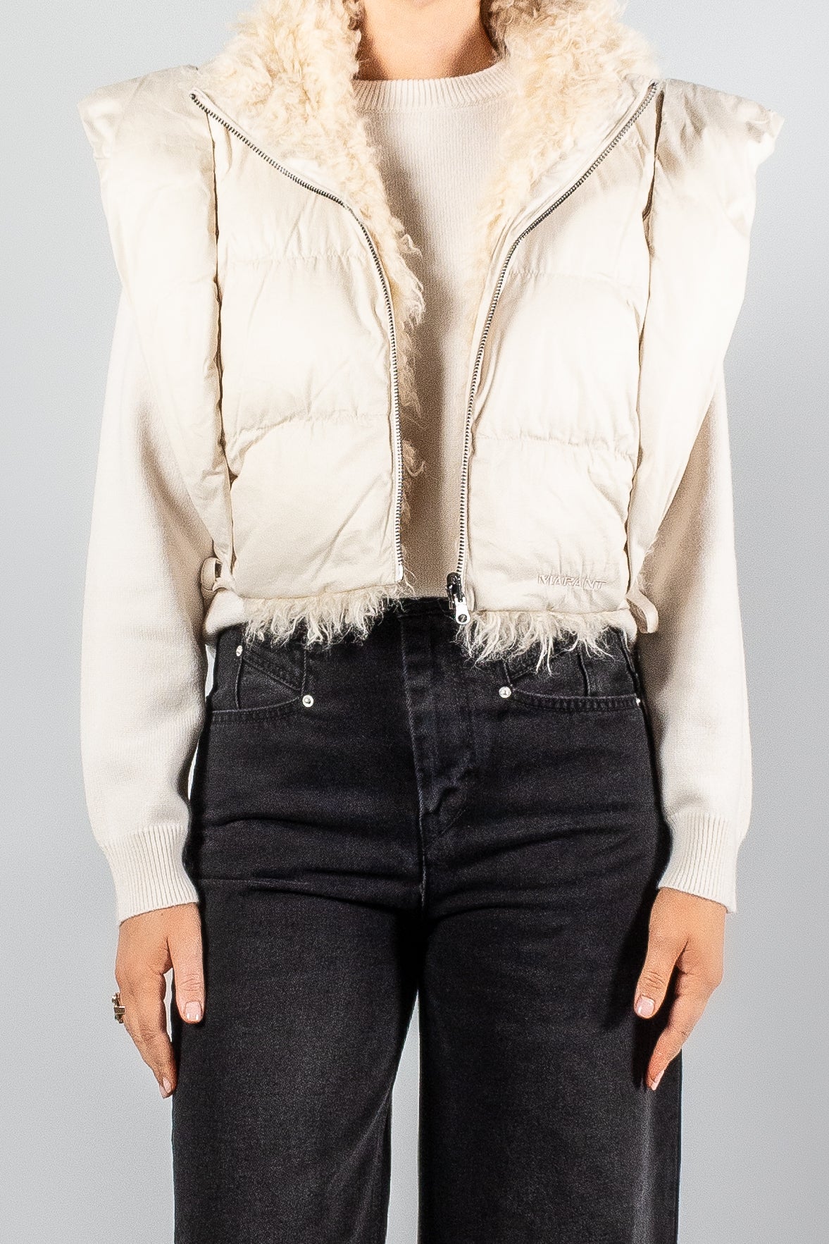 Isabel Marant Etoile Hoodiali Vest-Jackets and Blazers-TU-Misch-Boutique-Vancouver-Canada-misch.ca