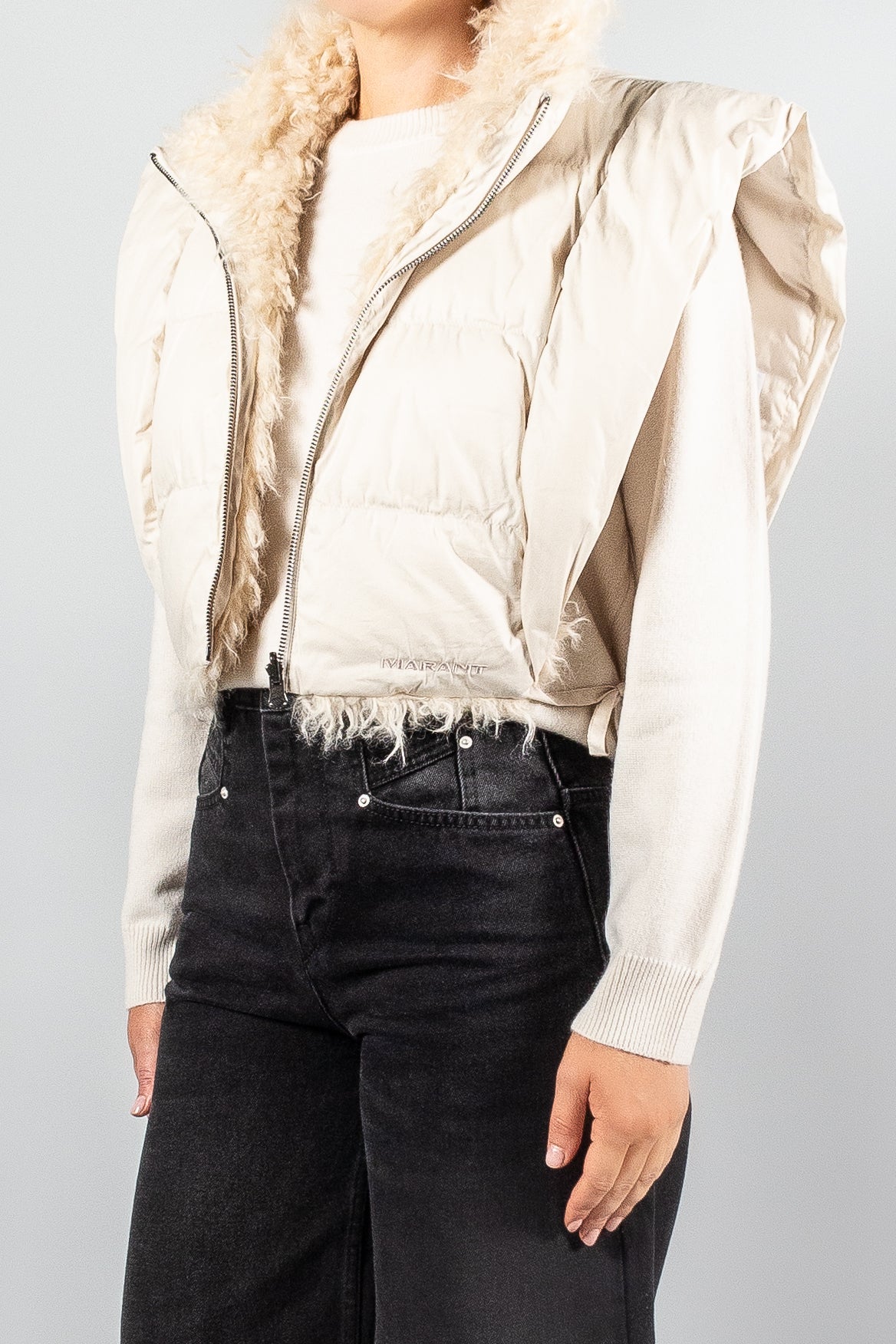 Isabel Marant Etoile Hoodiali Vest-Jackets and Blazers-TU-Misch-Boutique-Vancouver-Canada-misch.ca