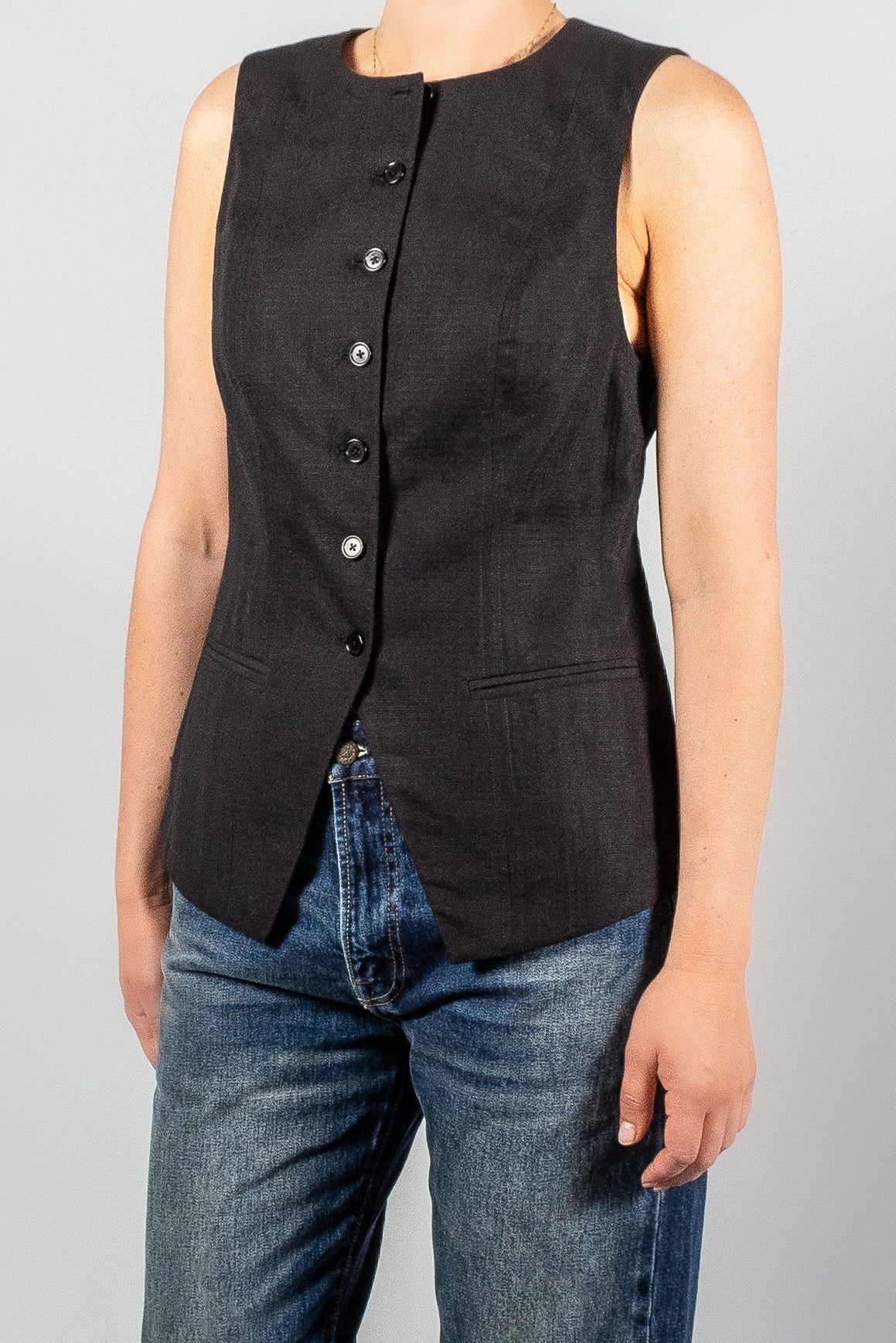 Apiece Apart Marca Tunic Vest-Jackets and Blazers-Misch-Boutique-Vancouver-Canada-misch.ca