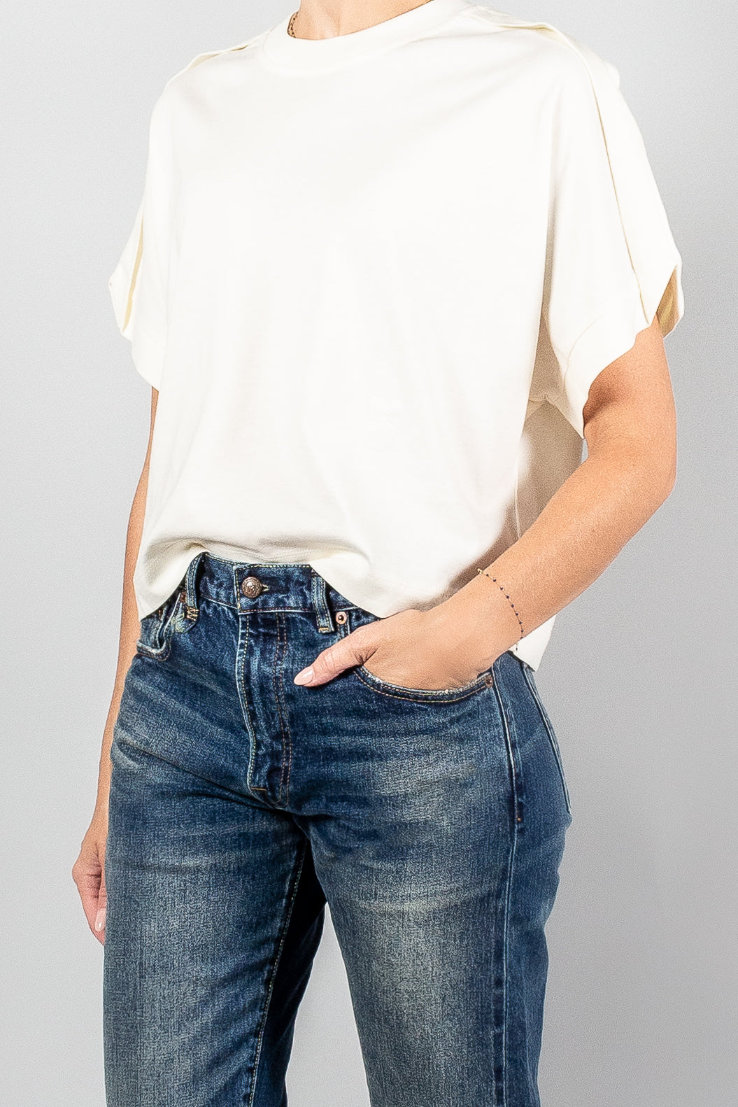 Closed Draped T-Shirt-Tops-Misch-Boutique-Vancouver-Canada-misch.ca