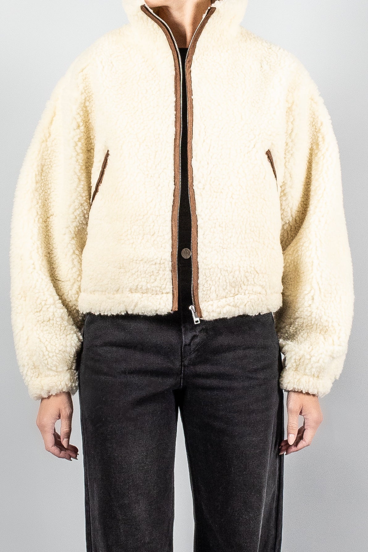 Isabel Marant Etoile Mackensy Shearling Jacket-Jackets and Blazers-Misch-Boutique-Vancouver-Canada-misch.ca