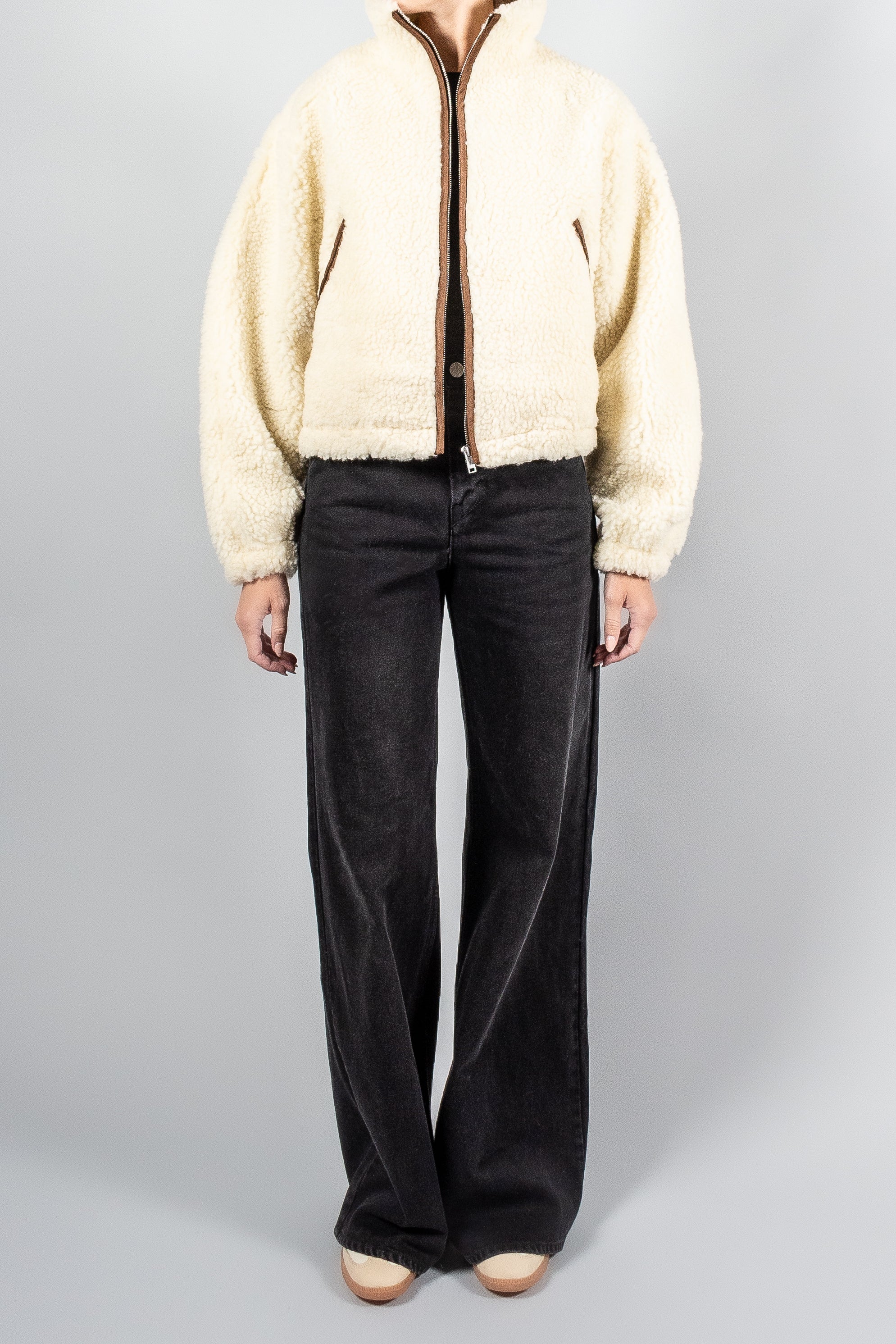 Isabel Marant Etoile Mackensy Shearling Jacket-Jackets and Blazers-Misch-Boutique-Vancouver-Canada-misch.ca