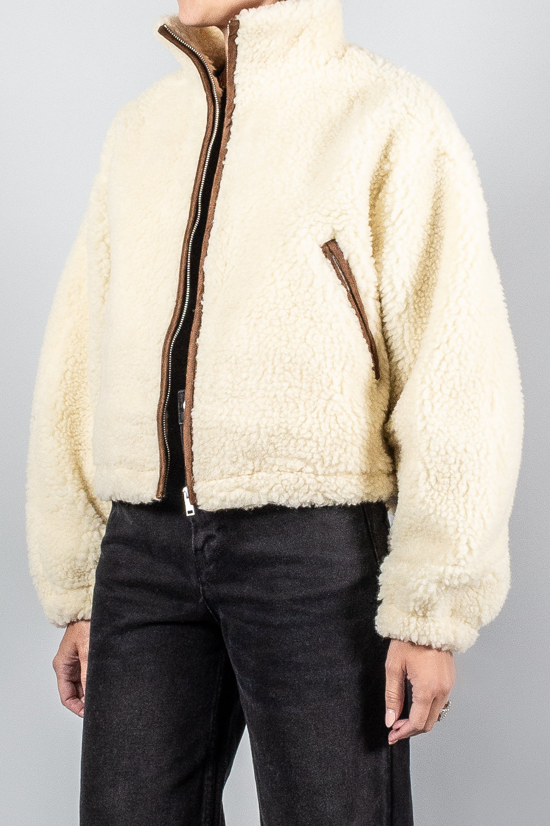 Isabel Marant Etoile Mackensy Shearling Jacket-Jackets and Blazers-Misch-Boutique-Vancouver-Canada-misch.ca