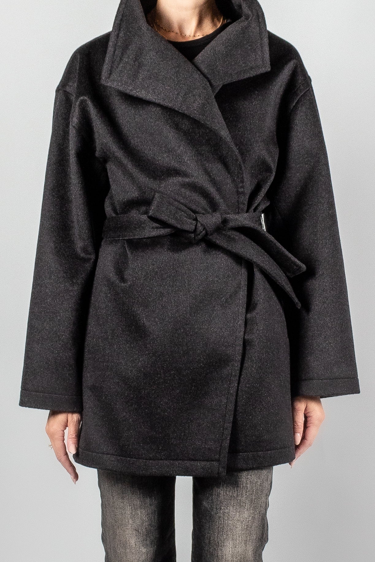 Gauchere Wrap Style Jacket-Coats-Misch-Boutique-Vancouver-Canada-misch.ca