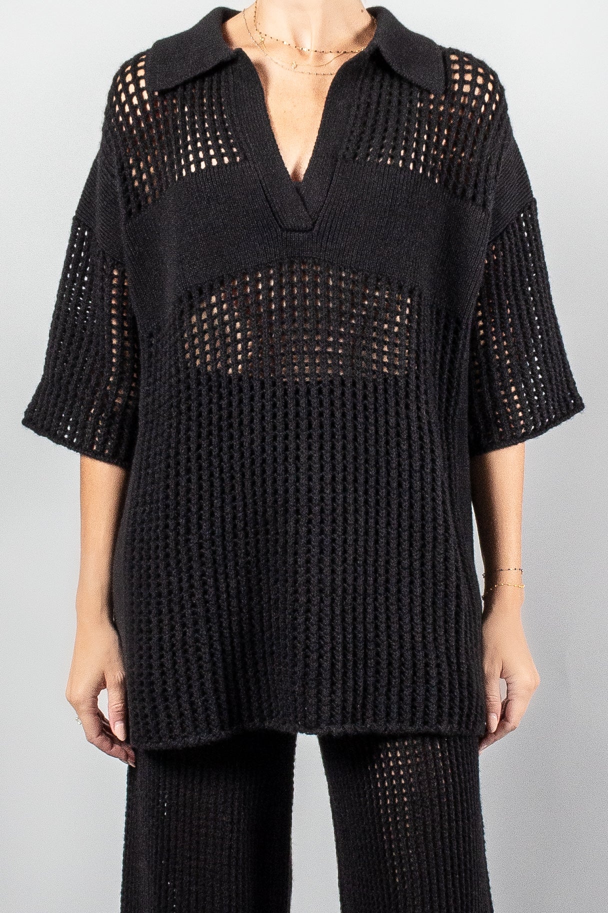 Lisa Yang Lei Cashmere Woven Sweater-Knitwear-Misch-Boutique-Vancouver-Canada-misch.ca