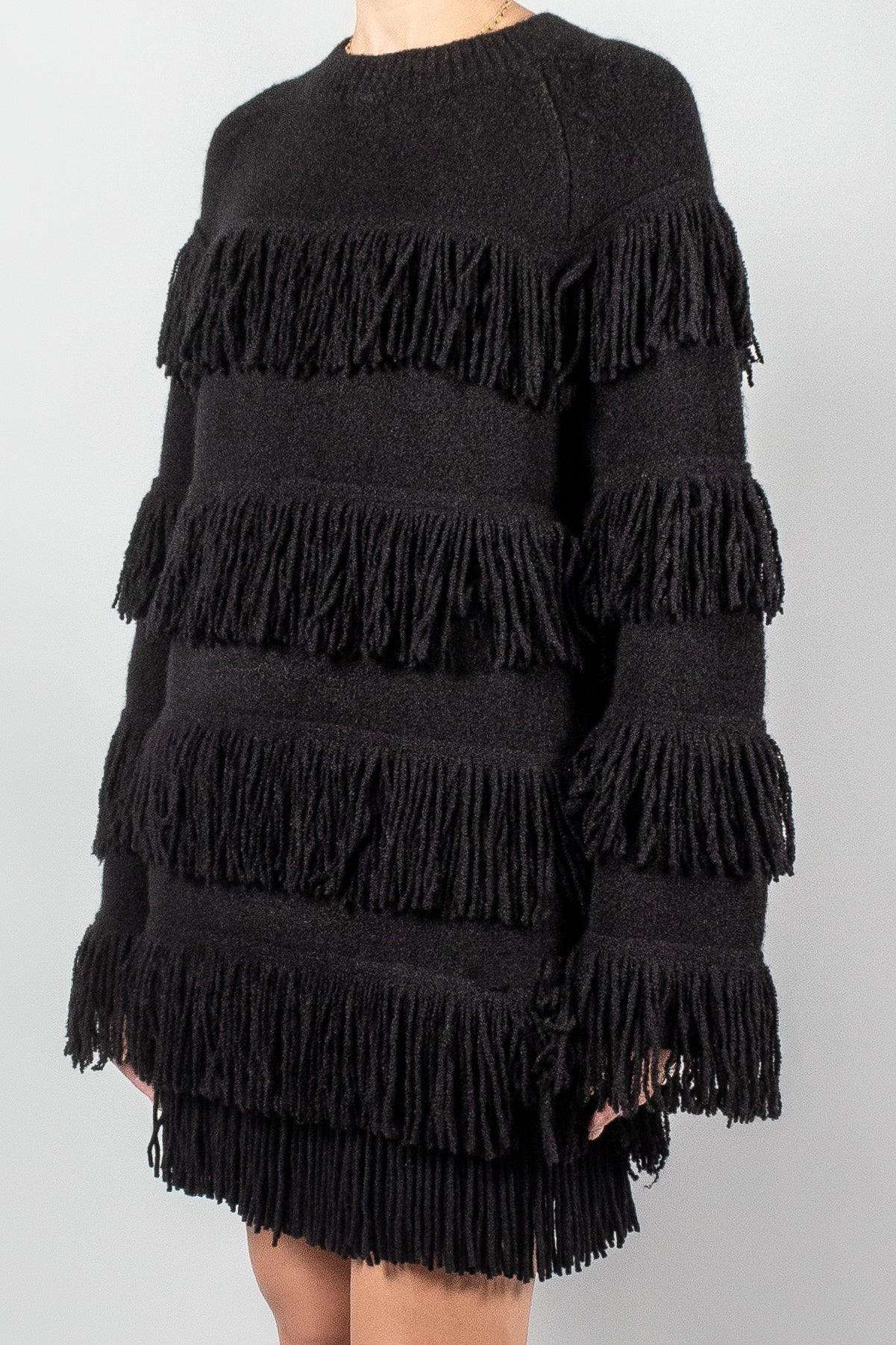 Lisa Yang Agneta Fringe Sweater-Knitwear-Misch-Boutique-Vancouver-Canada-misch.ca