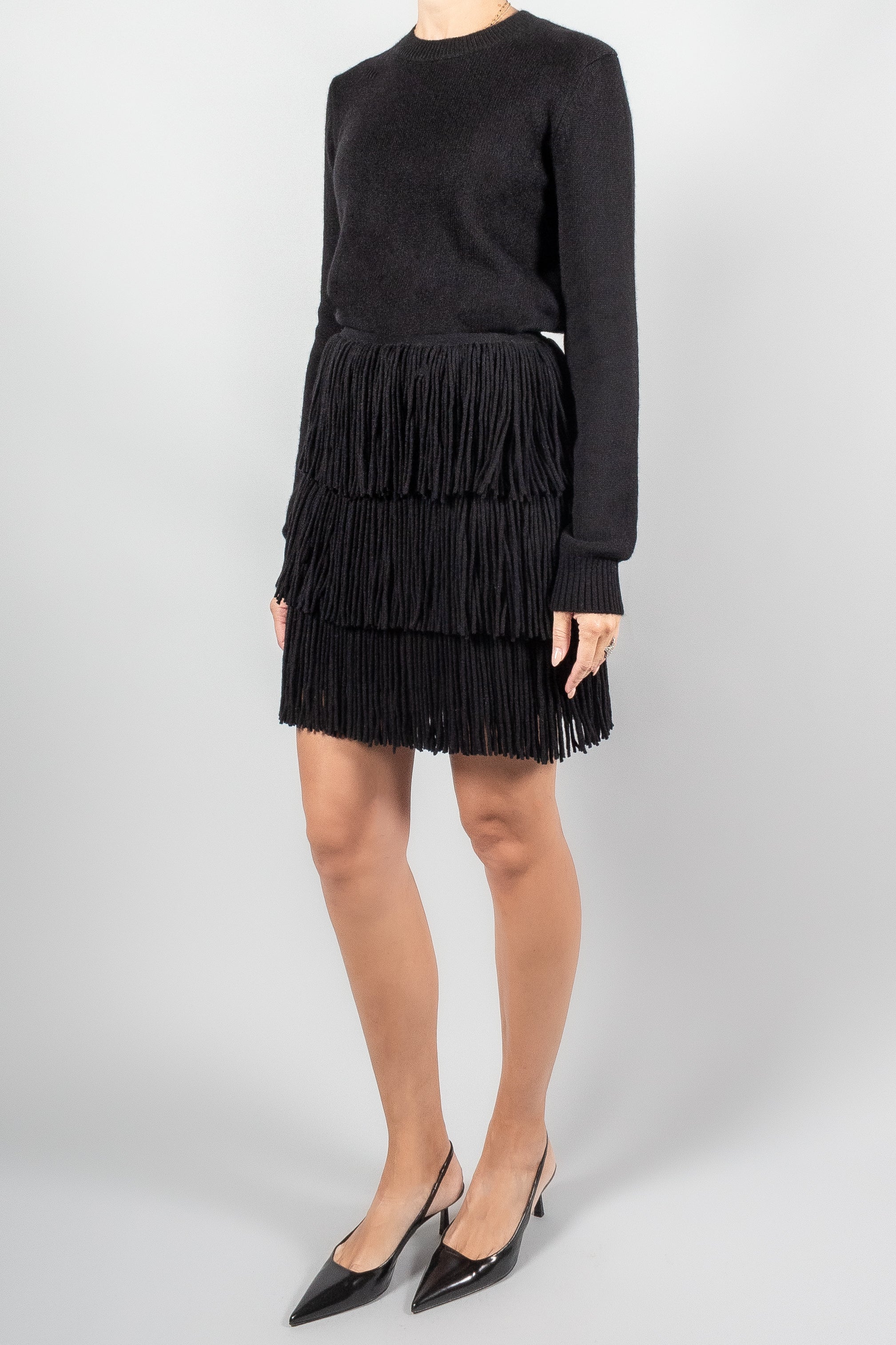 Lisa Yang Kailin Fringe Skirt-Skirts-Misch-Boutique-Vancouver-Canada-misch.ca