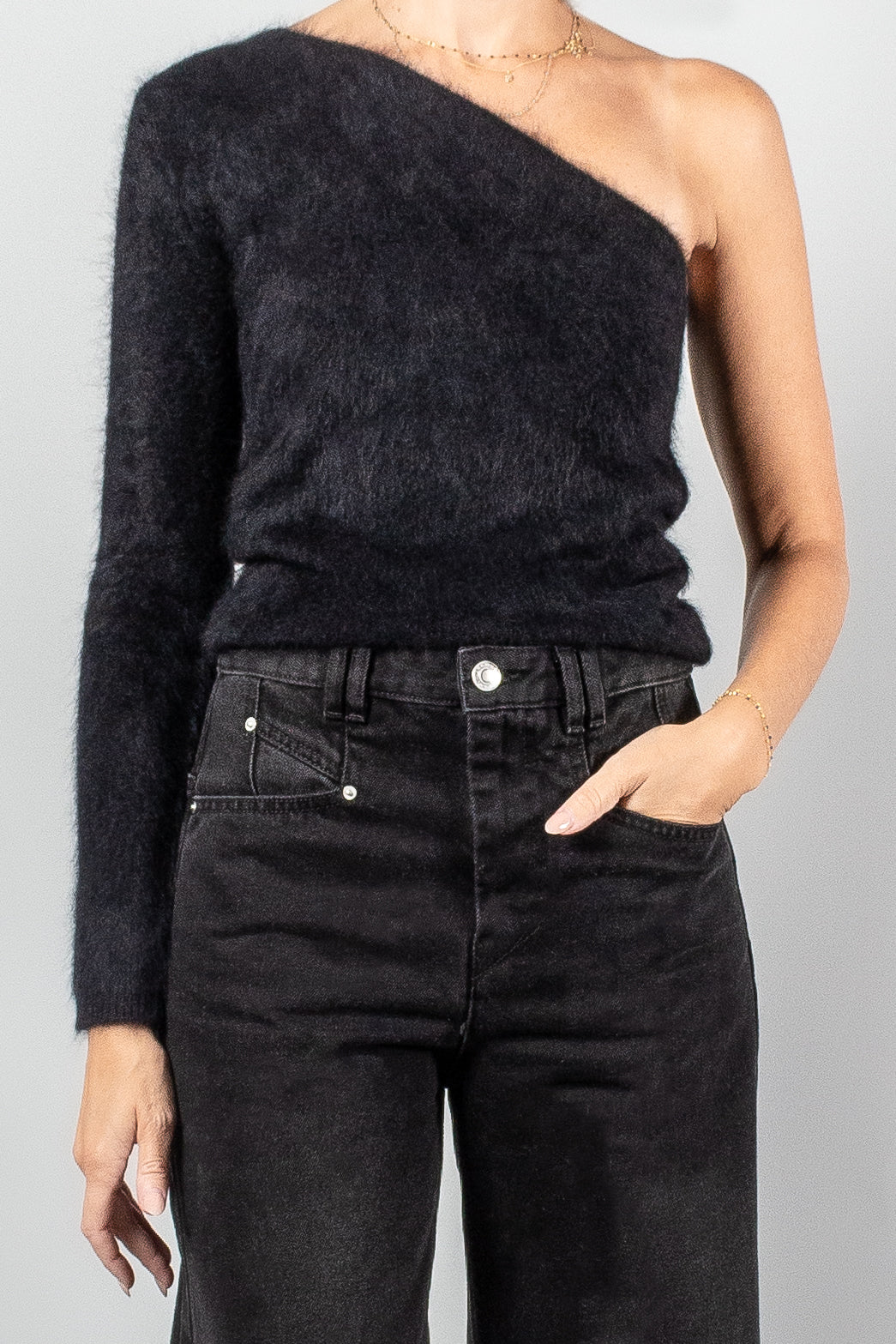 Lisa Yang Dae Brushed Cashmere Top-Knitwear-Misch-Boutique-Vancouver-Canada-misch.ca