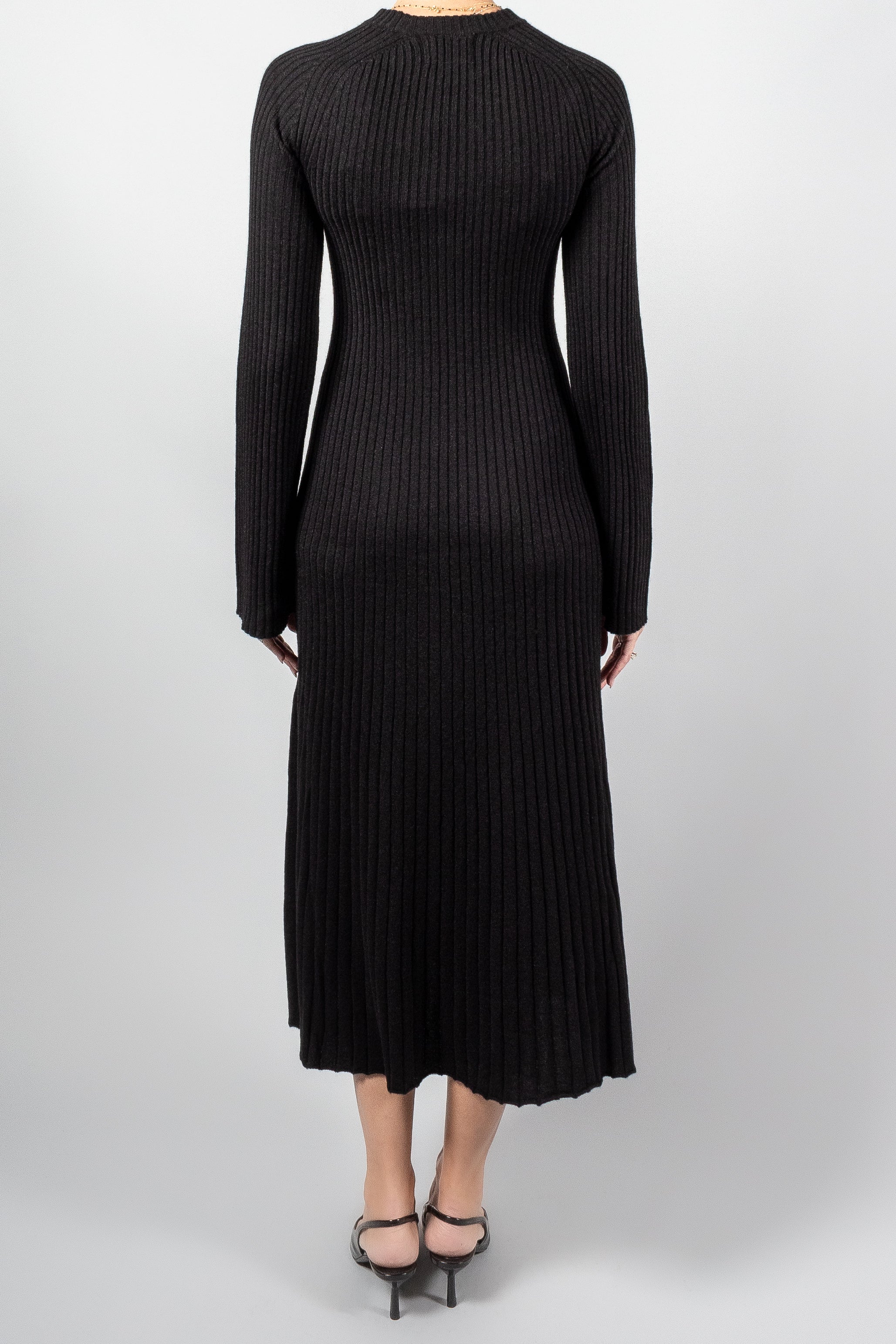 Loulou Studio Hobas Long Knit Dress-Dresses and Jumpsuits-Misch-Boutique-Vancouver-Canada-misch.ca