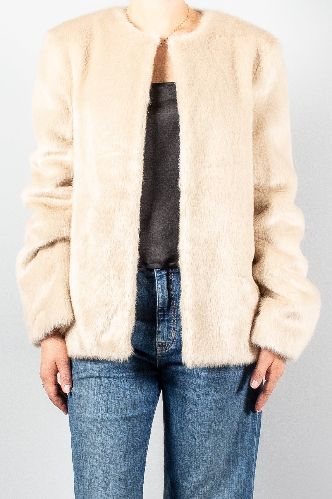 Loulou Studio Calista Faux Fur Jacket-Jackets and Blazers-Misch-Boutique-Vancouver-Canada-misch.ca