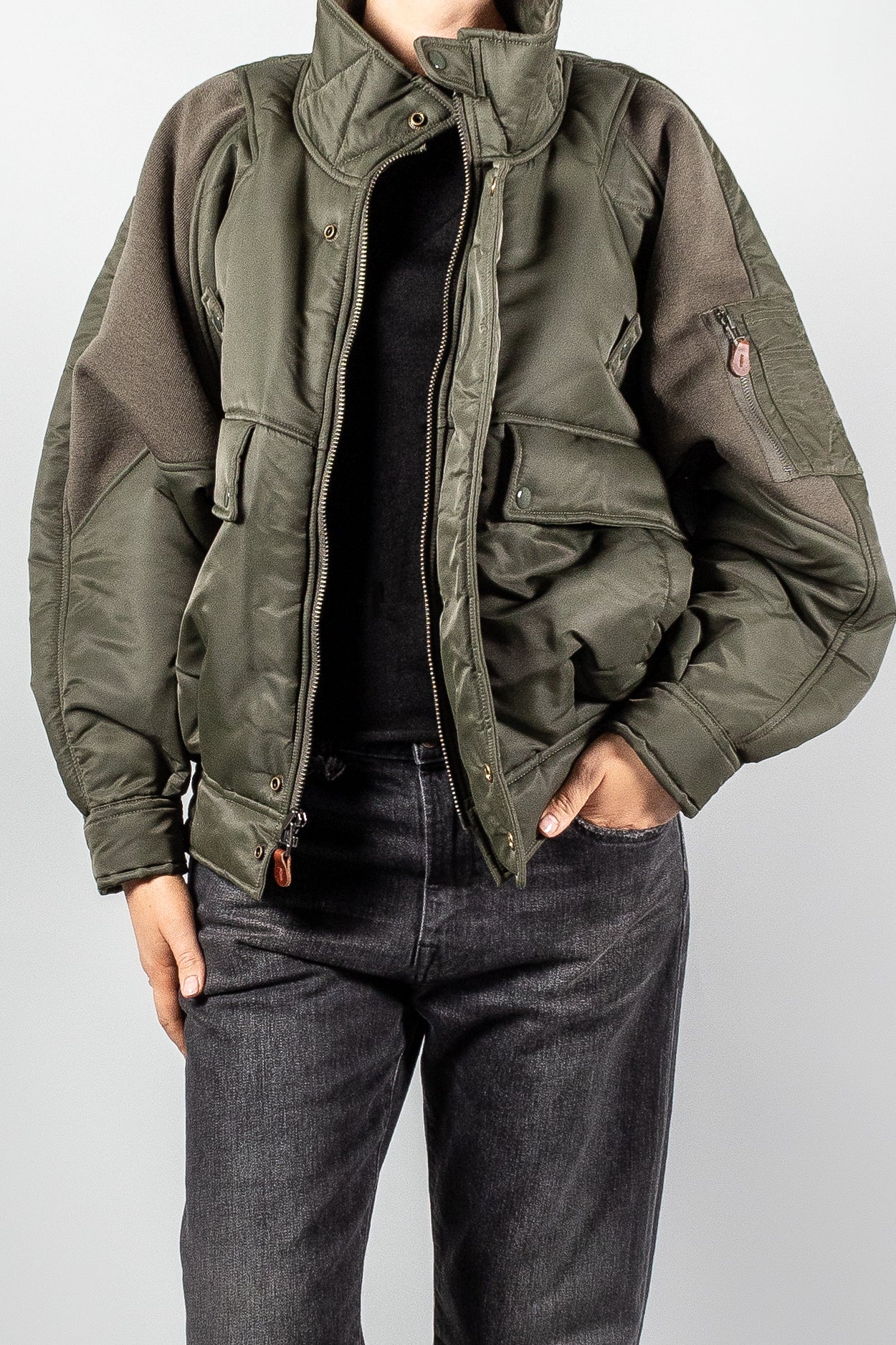 R13 Ribbed Flight Bomber-Jackets and Blazers-Misch-Boutique-Vancouver-Canada-misch.ca