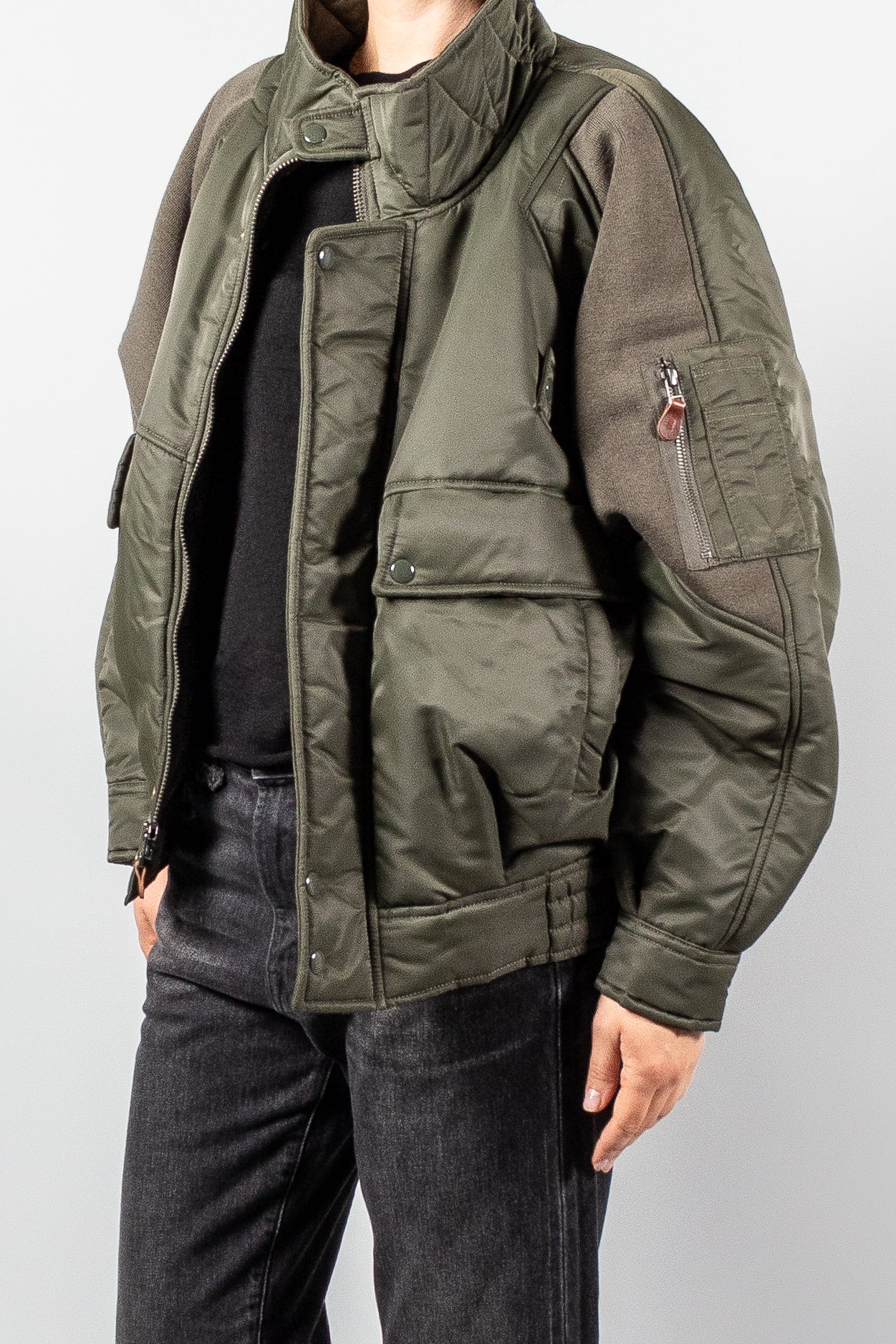 R13 Ribbed Flight Bomber-Jackets and Blazers-Misch-Boutique-Vancouver-Canada-misch.ca