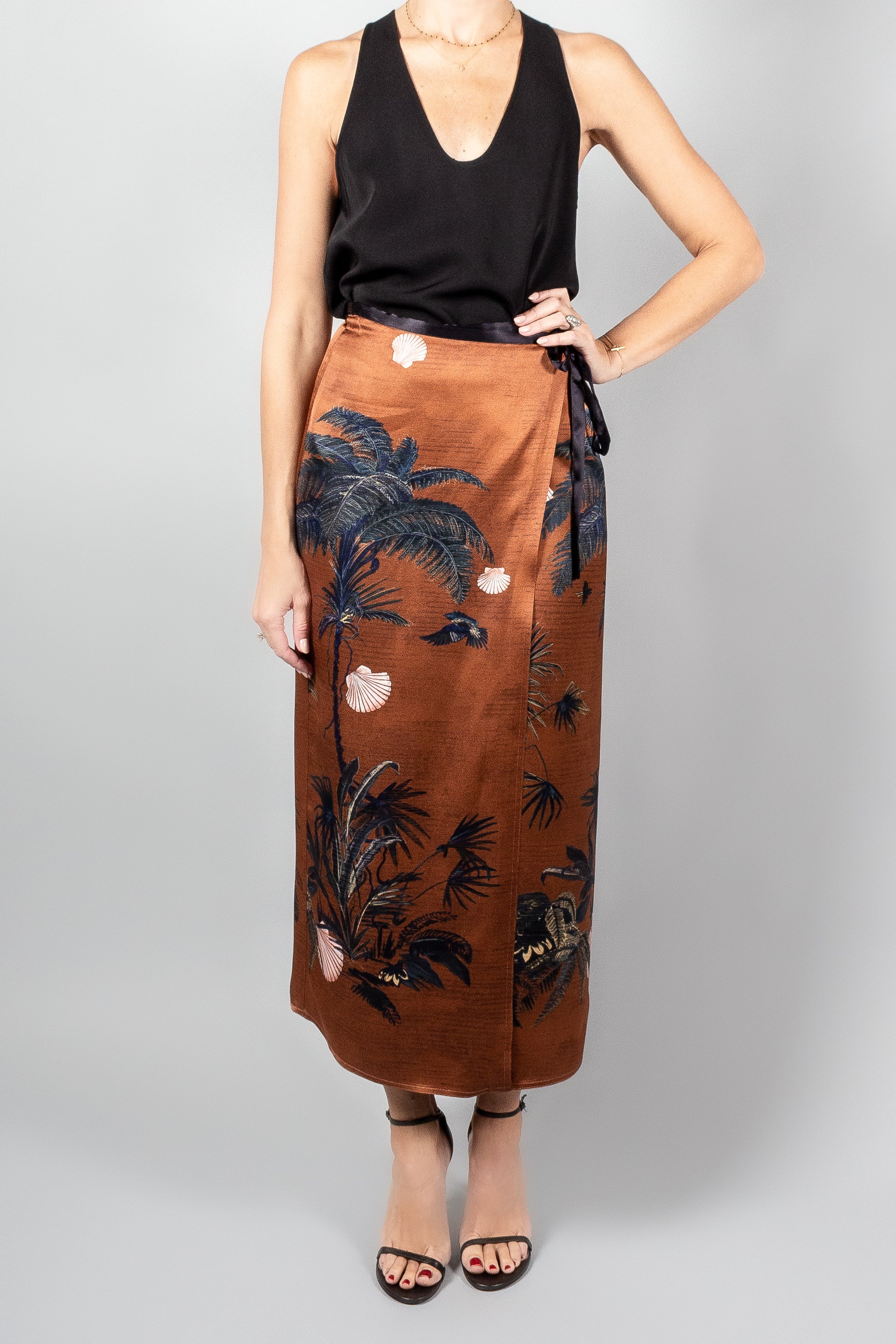 Forte Forte The Sacred Forest Sarong Skirt-Skirts-Misch-Boutique-Vancouver-Canada-misch.ca