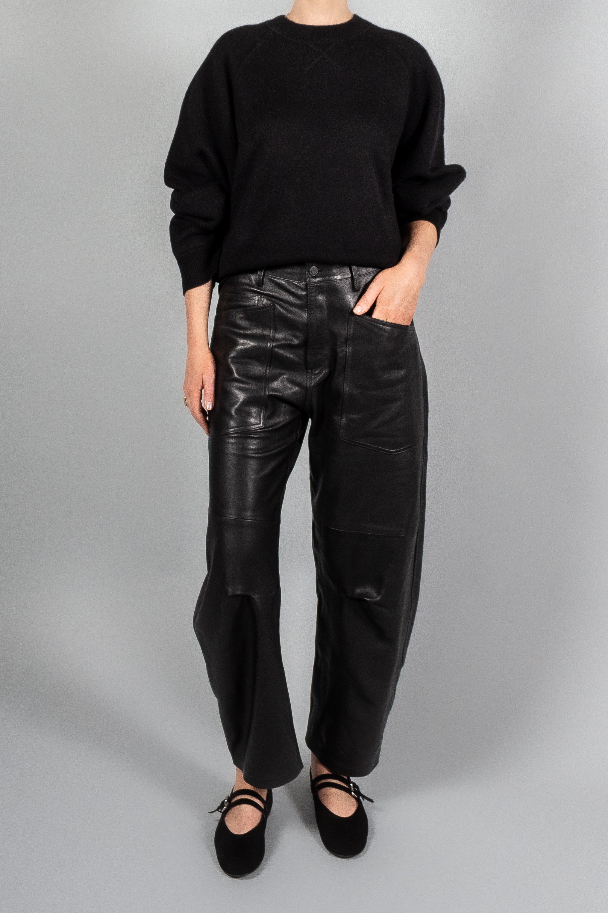 Nili Lotan Shon Leather Pant-Pants and Shorts-Misch-Boutique-Vancouver-Canada-misch.ca