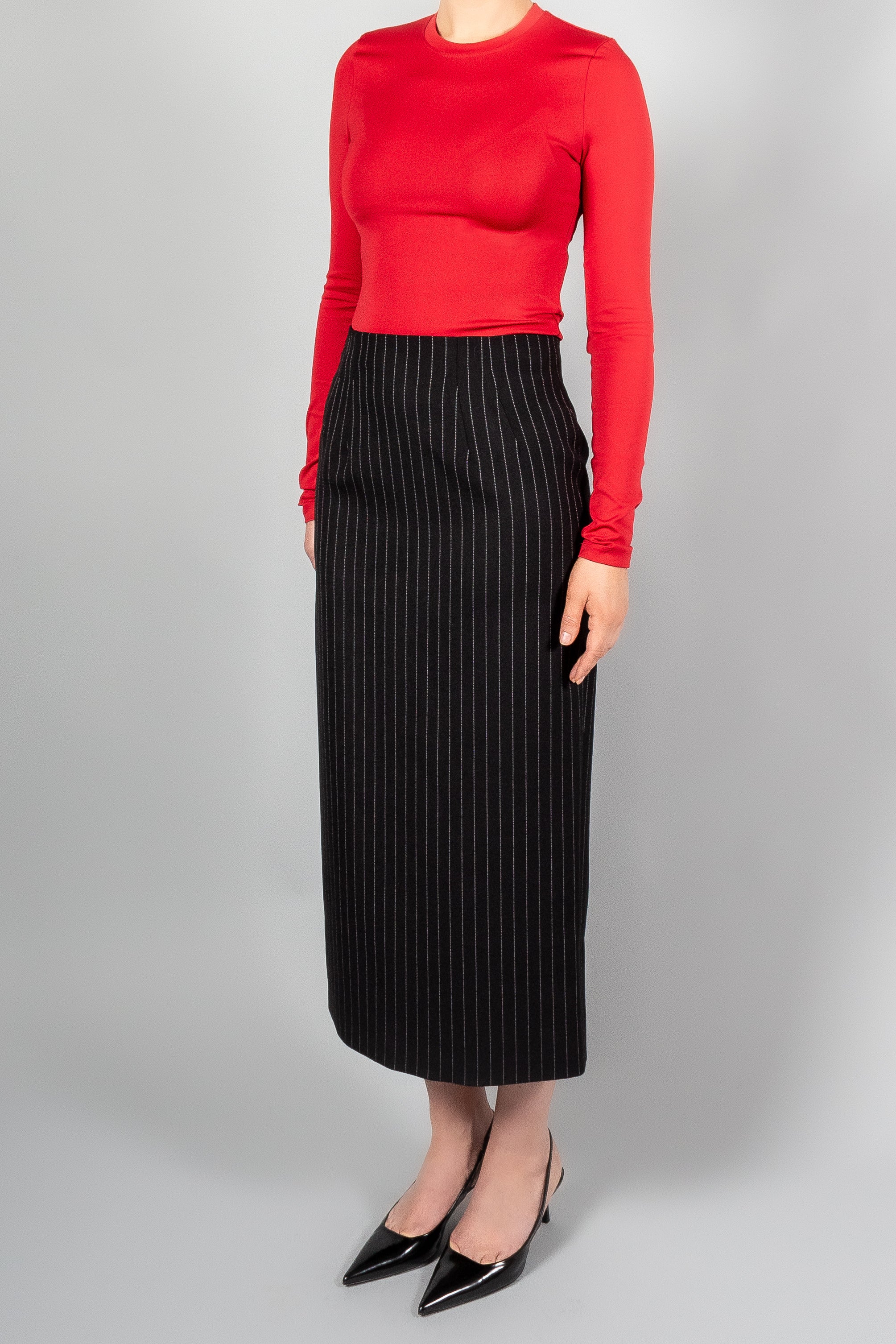 Wardrobe NYC Contour Midi Skirt-Skirts-Misch-Boutique-Vancouver-Canada-misch.ca