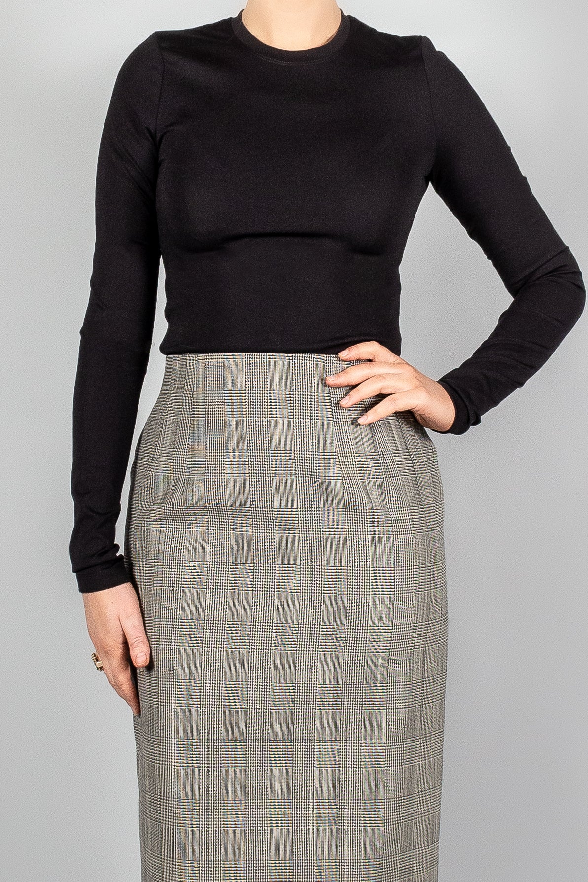 Wardrobe NYC Contour Midi Skirt-Skirts-Misch-Boutique-Vancouver-Canada-misch.ca