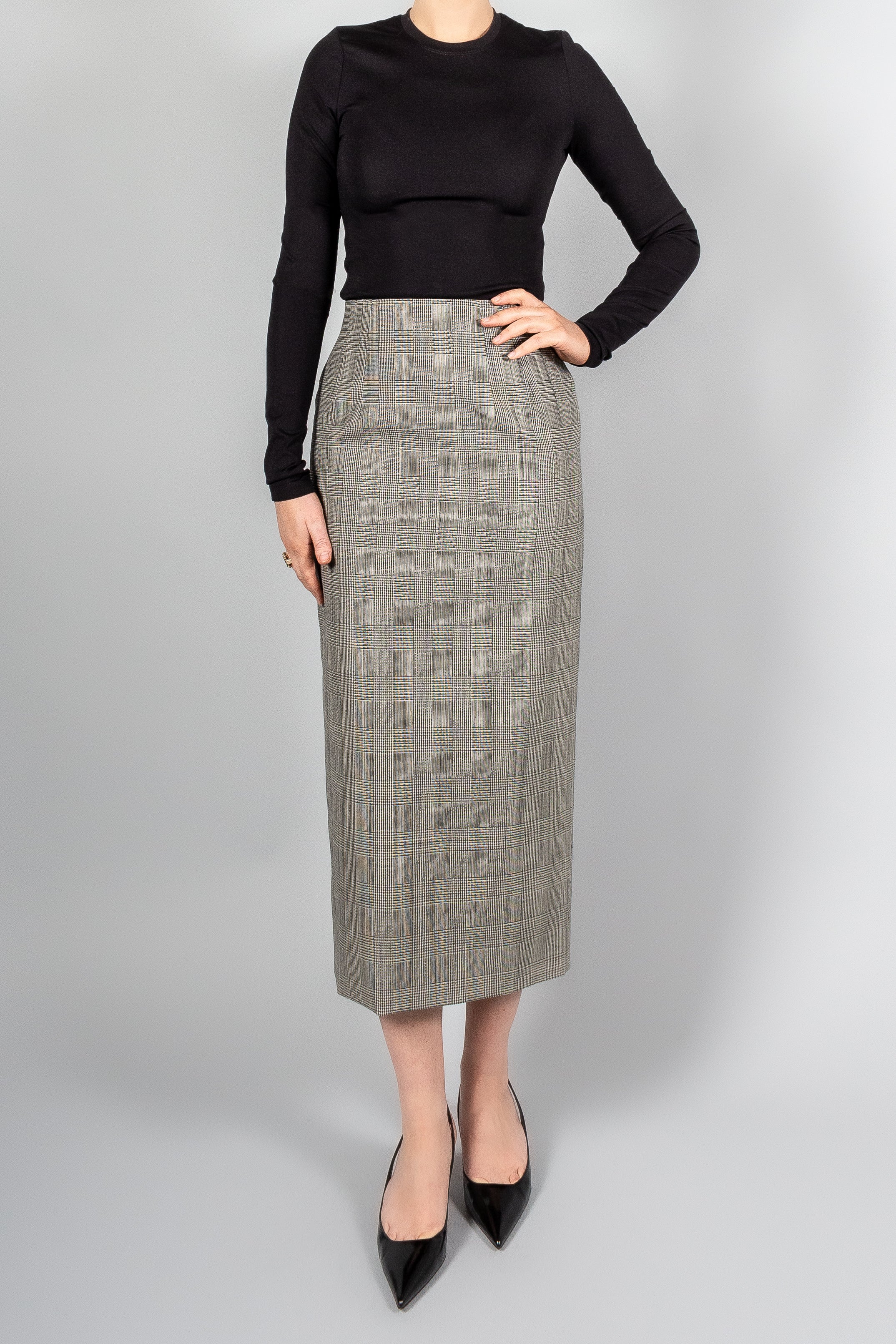 Wardrobe NYC Contour Midi Skirt-Skirts-Misch-Boutique-Vancouver-Canada-misch.ca