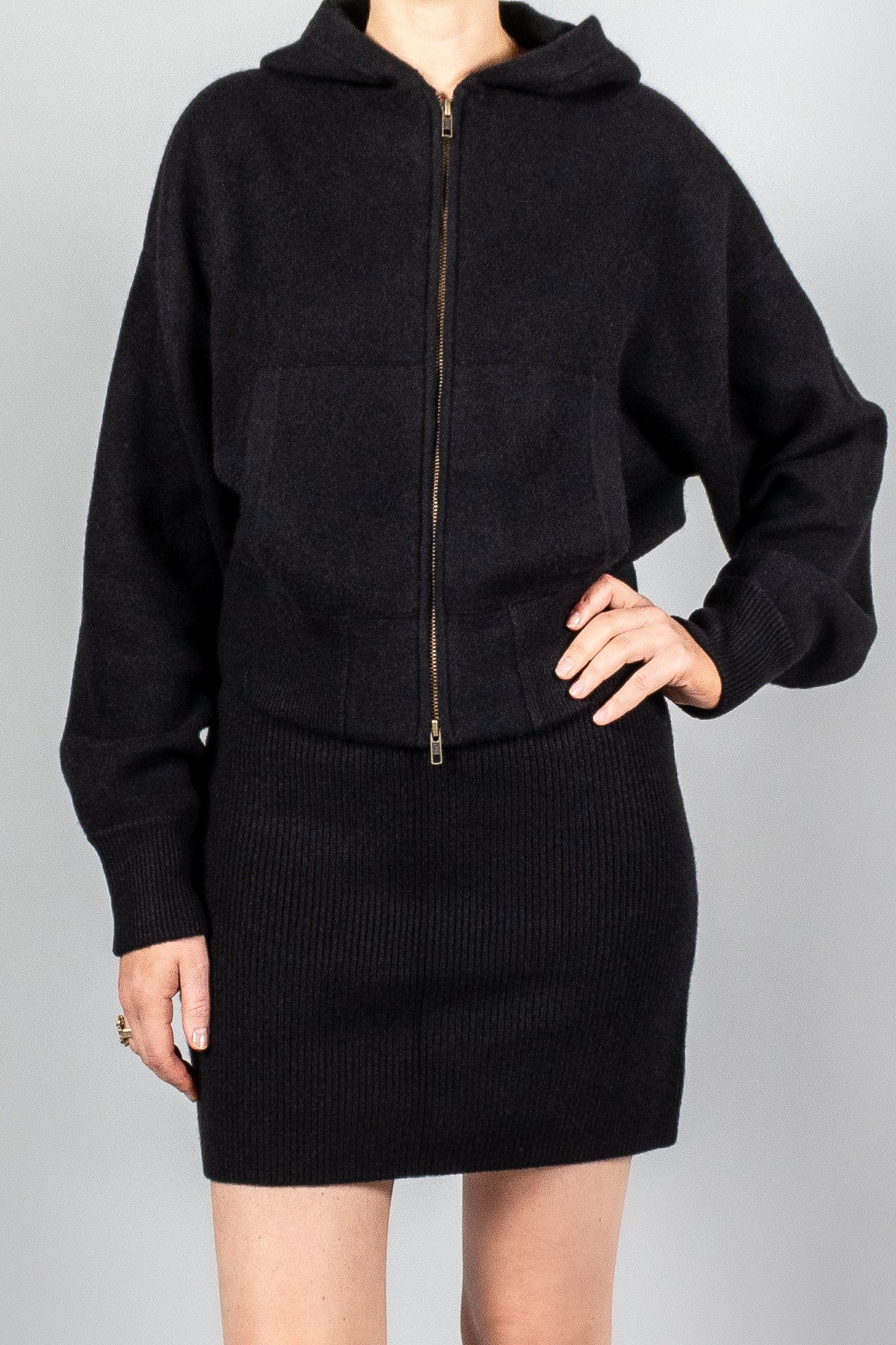 Lisa Yang Lilia Double Faced Cashmere Cardigan With Hood-Knitwear-Misch-Boutique-Vancouver-Canada-misch.ca