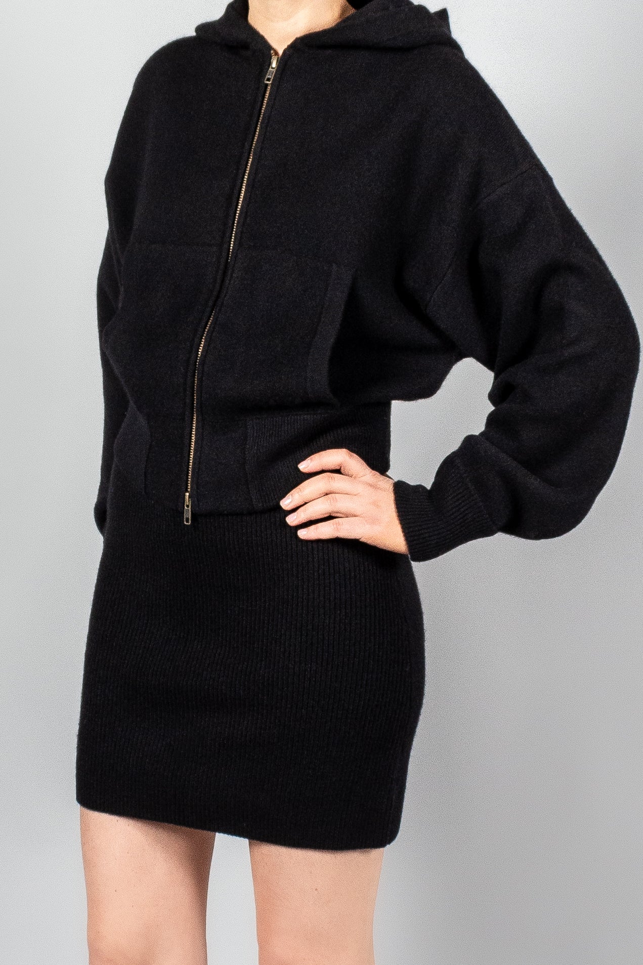 Lisa Yang Lilia Double Faced Cashmere Cardigan With Hood-Knitwear-Misch-Boutique-Vancouver-Canada-misch.ca