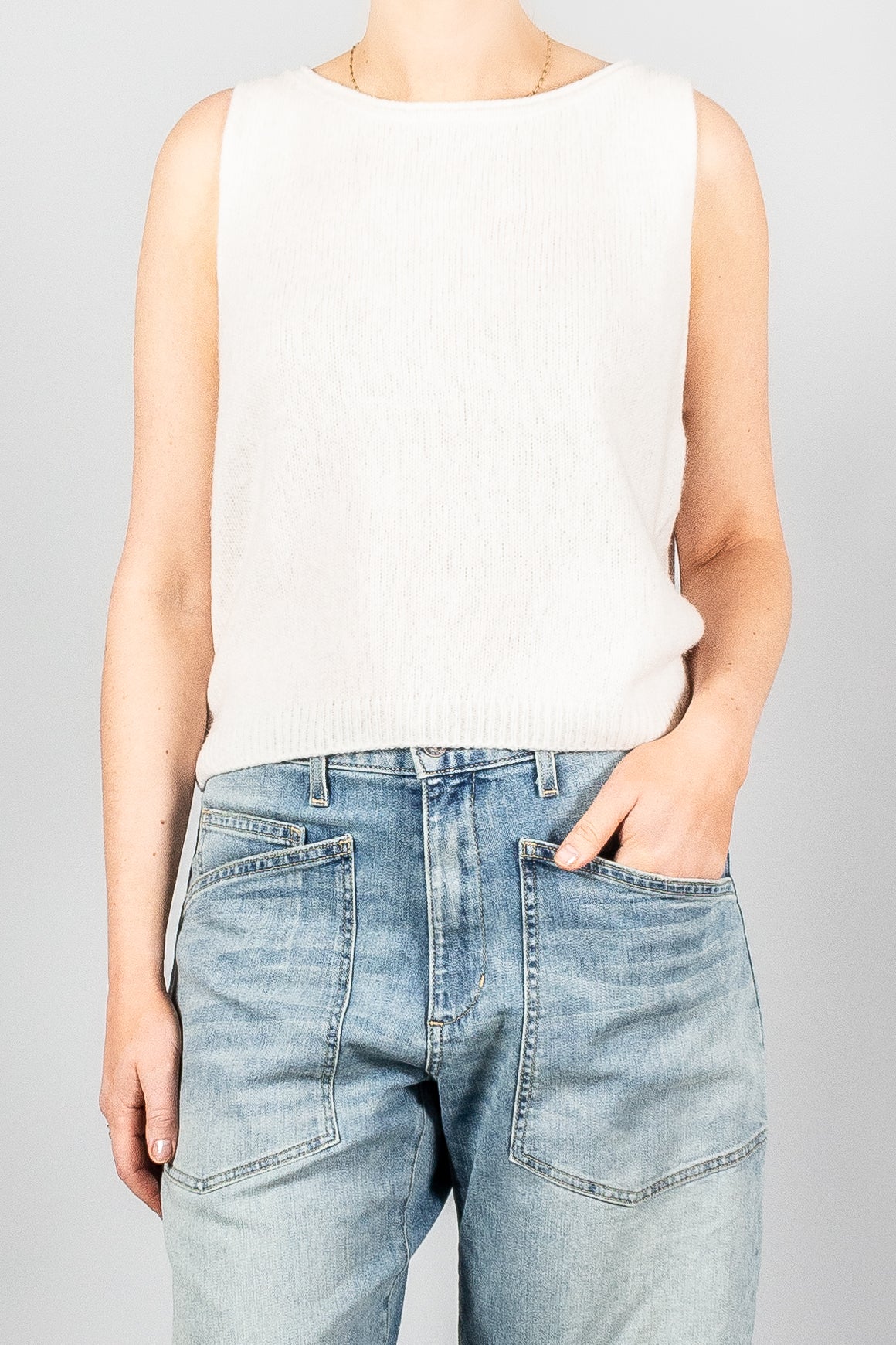 Lisa Yang Devine Cashmere Vest-Knitwear-Misch-Boutique-Vancouver-Canada-misch.ca