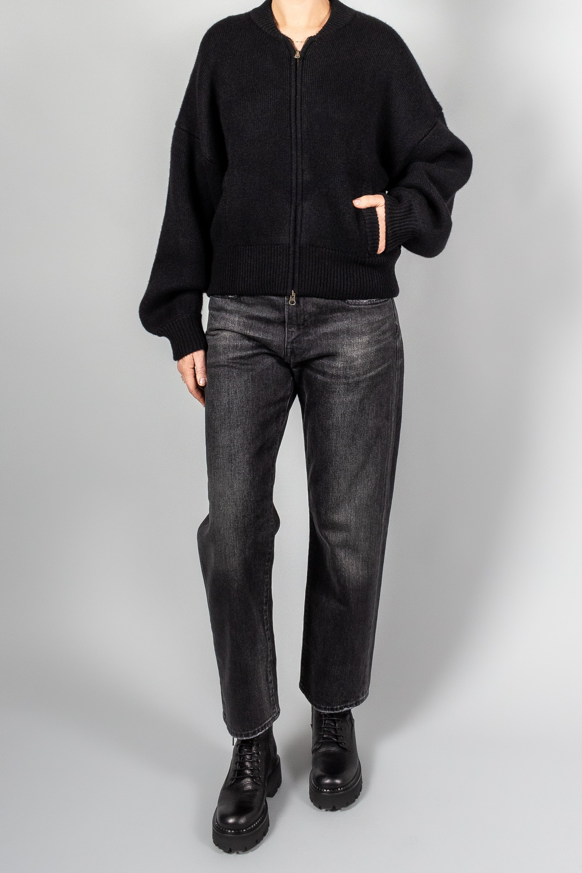 Lisa Yang Kirsti Double Faced Cashmere Bomber Jacket-Knitwear-Misch-Boutique-Vancouver-Canada-misch.ca