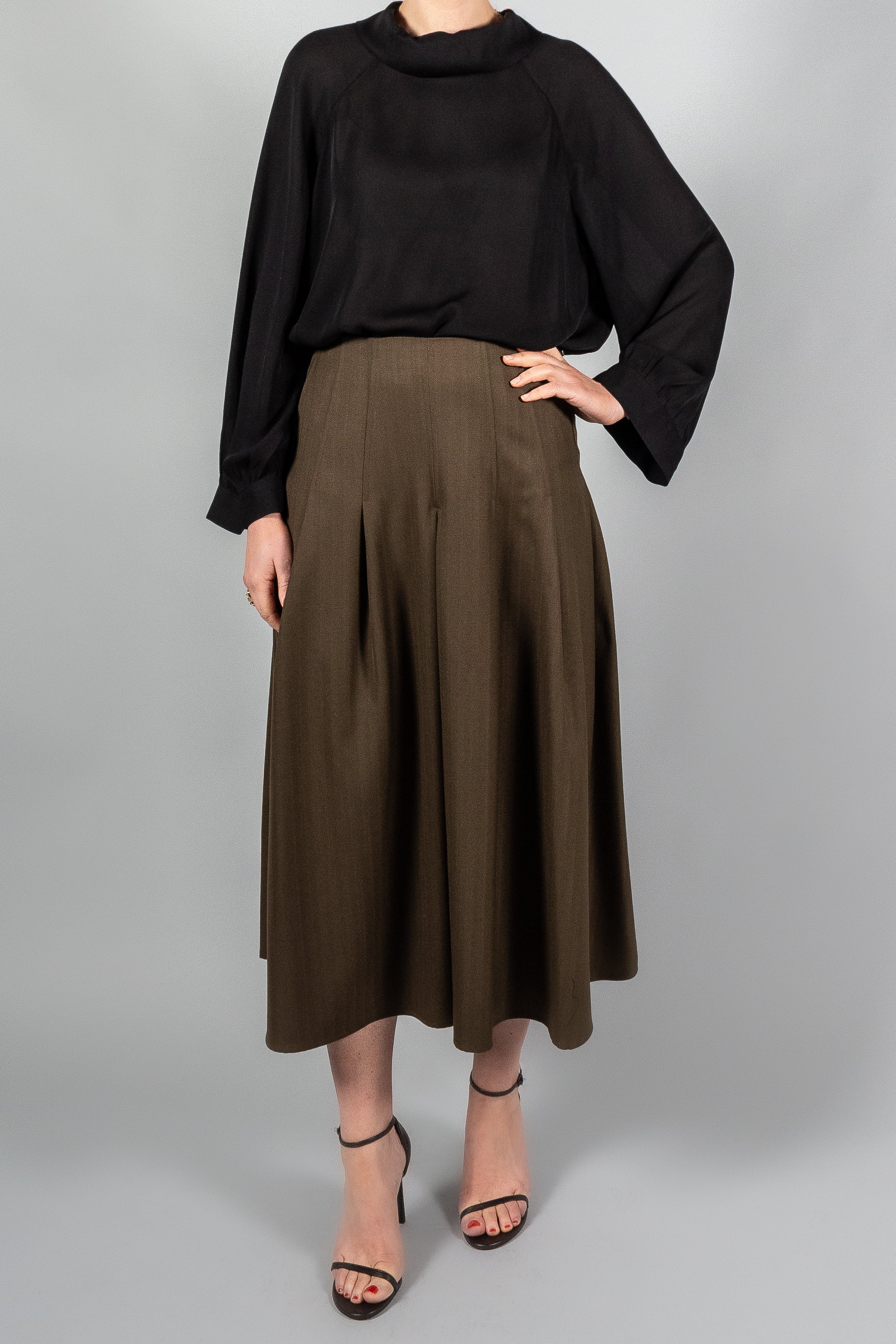 Kallmeyer Dakota Pleated Skirt-Skirts-Misch-Boutique-Vancouver-Canada-misch.ca