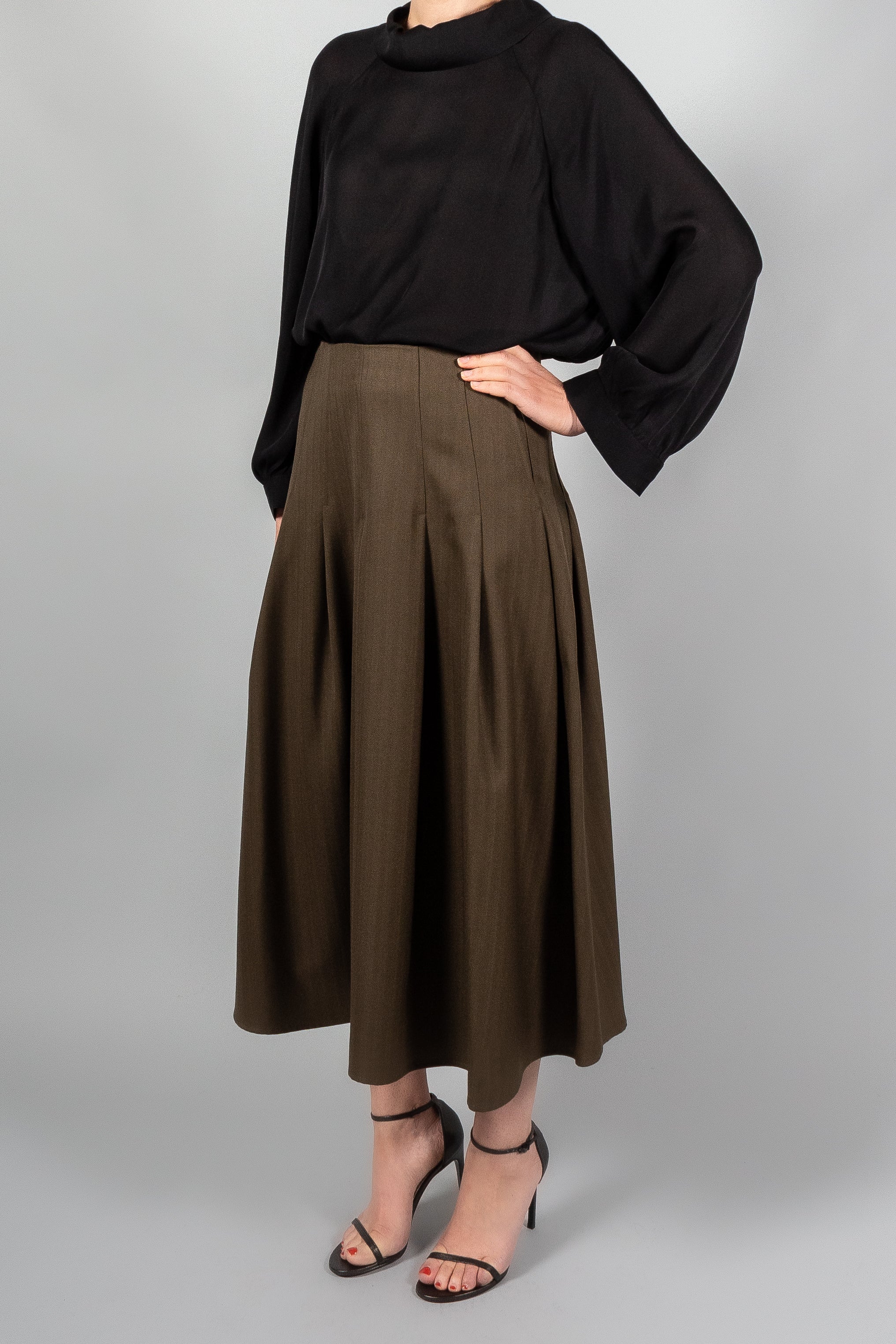 Kallmeyer Dakota Pleated Skirt-Skirts-Misch-Boutique-Vancouver-Canada-misch.ca