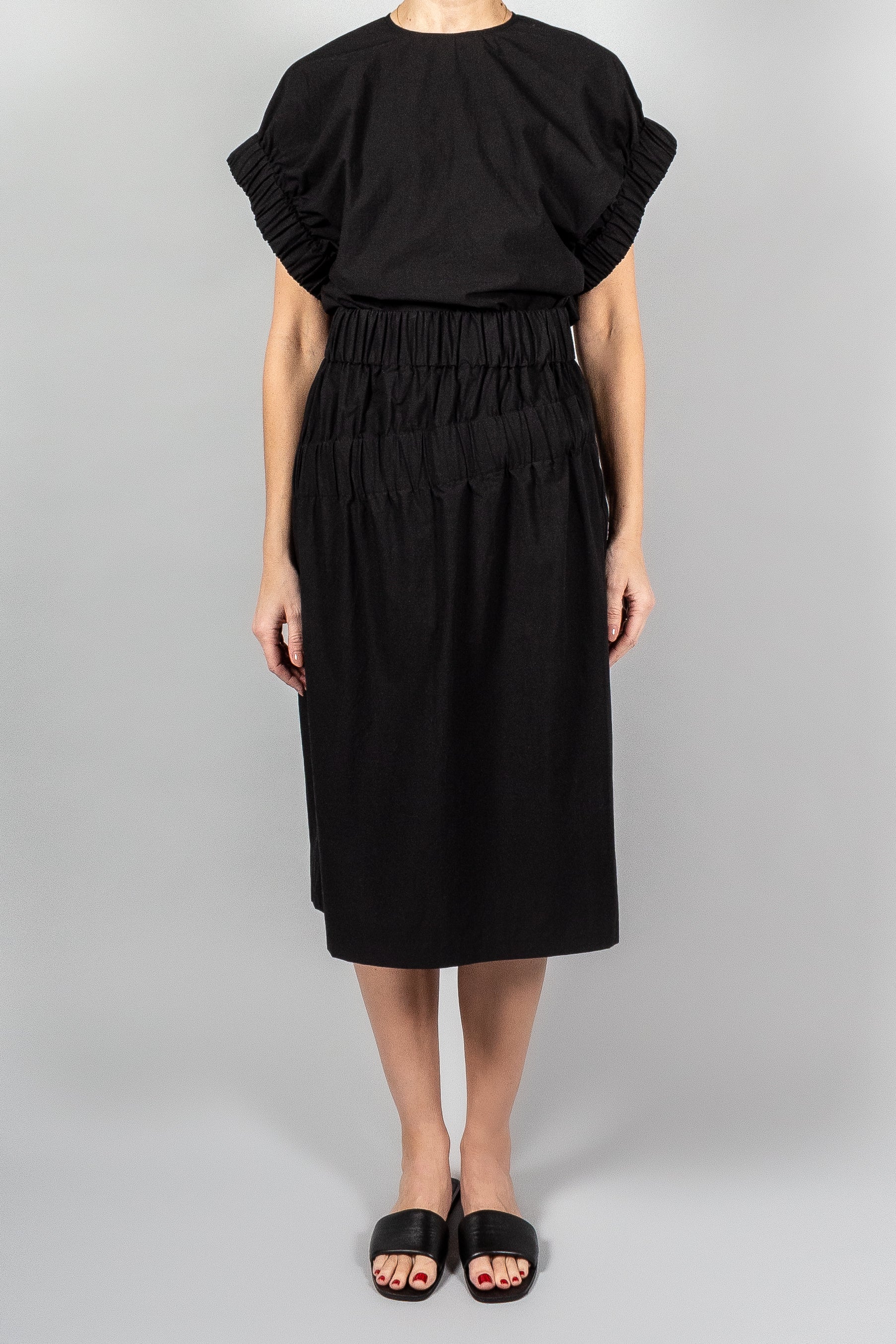 Gauchere Cotton Midi Skirt-Skirts-Misch-Boutique-Vancouver-Canada-misch.ca