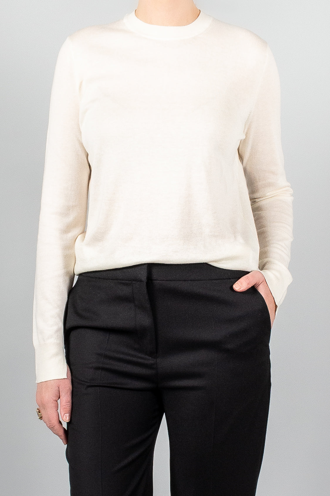 Joseph Round Neck Cotton Cashmere Sweater-Knitwear-Misch-Boutique-Vancouver-Canada-misch.ca