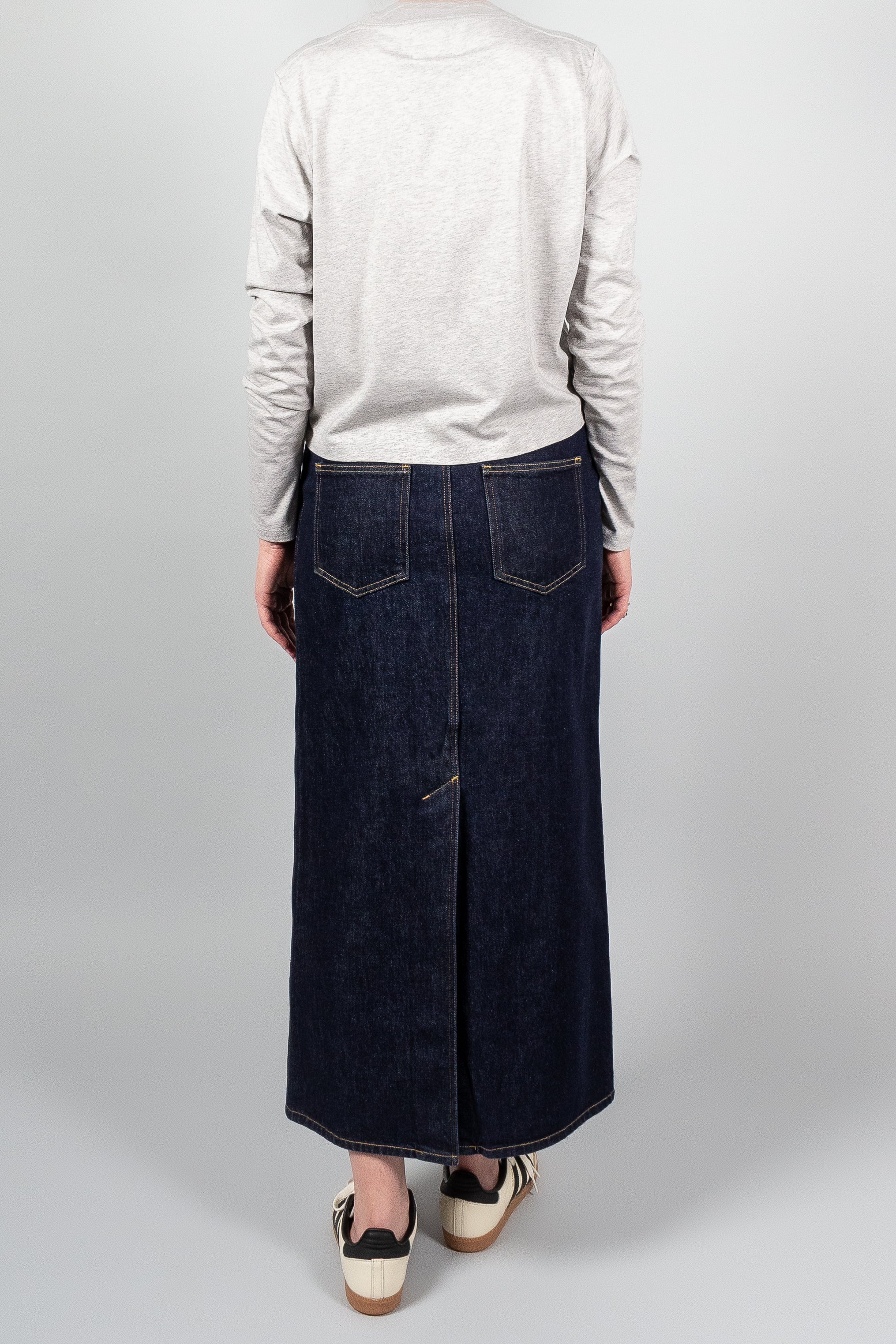 Loulou Studio Rona Denim Skirt-Skirts-Misch-Boutique-Vancouver-Canada-misch.ca