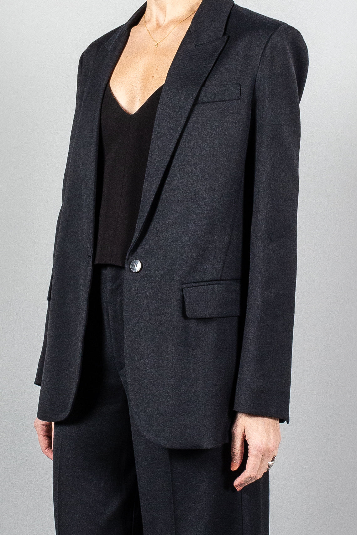 Forte Forte Viscose Wool Slub Jacket-Jackets and Blazers-Misch-Boutique-Vancouver-Canada-misch.ca